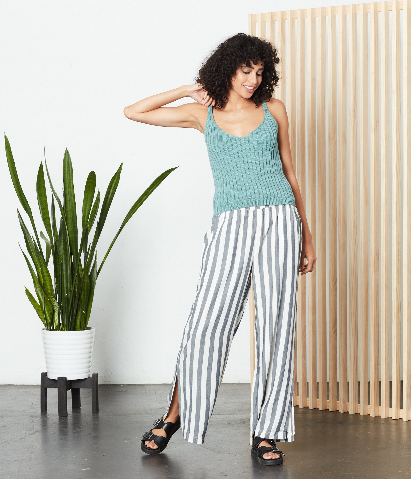River Sweater Tank - Turquoise