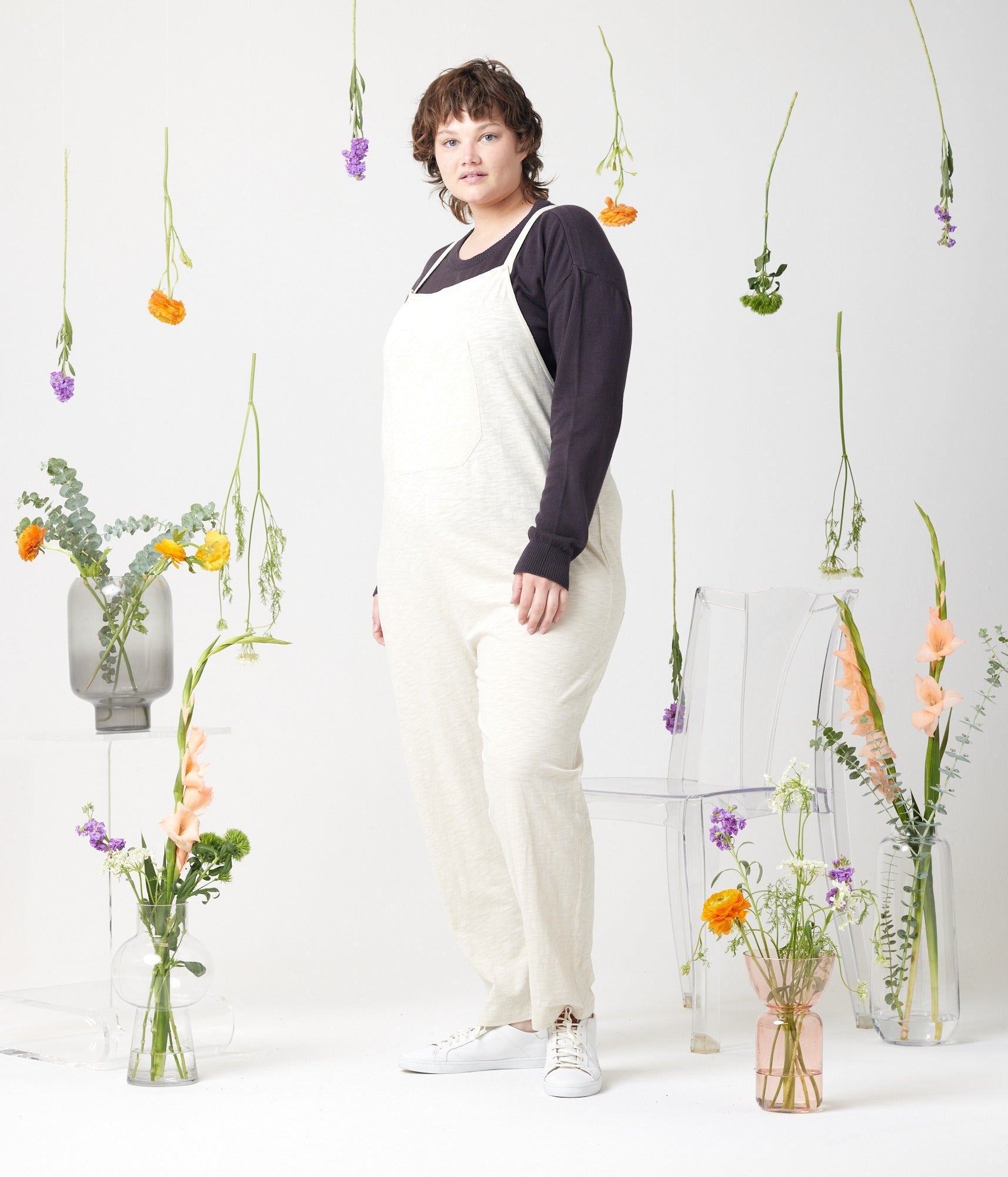 Rhythm Adjustable Overall - Taupe