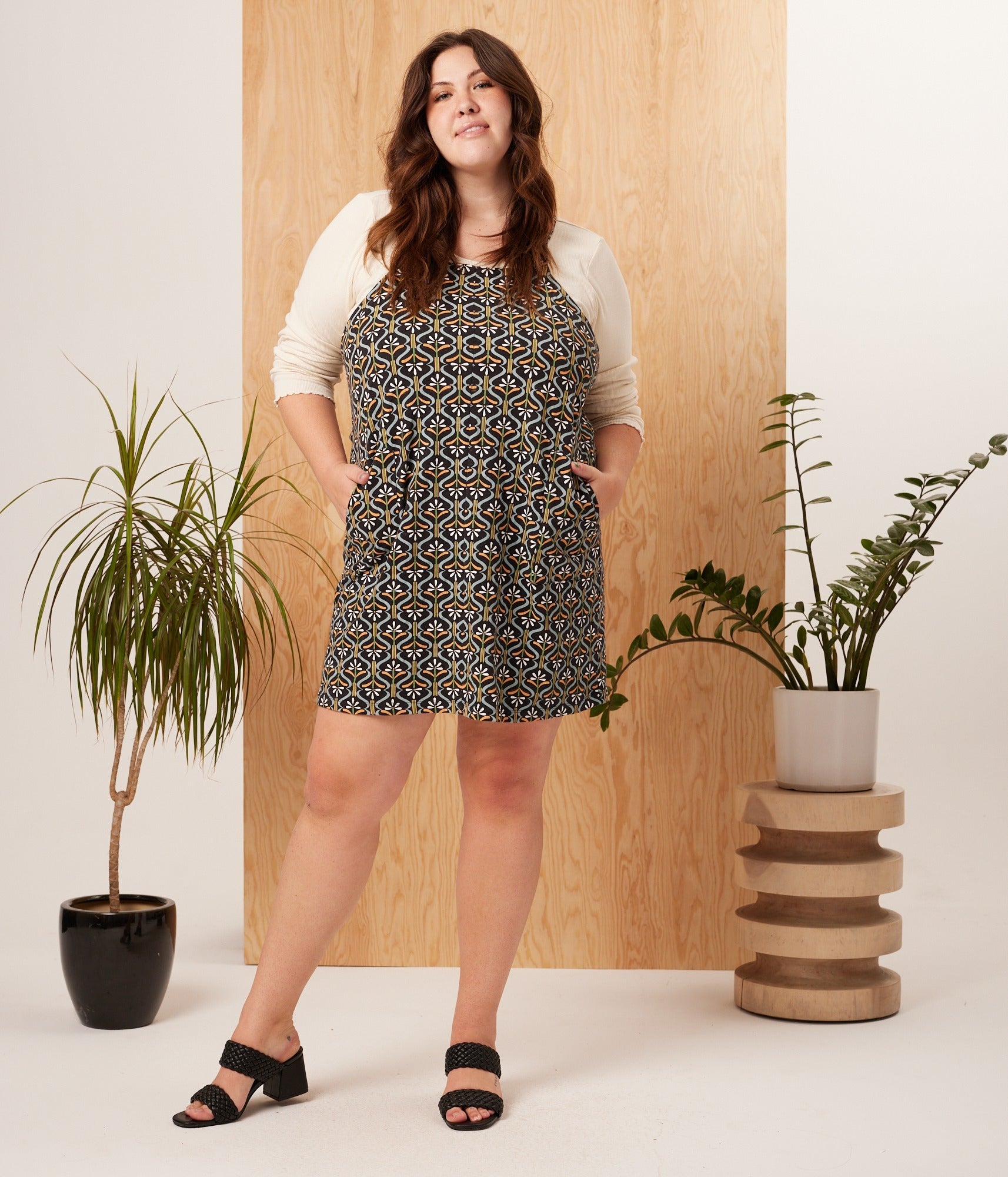 retro floral dress Macy Dress