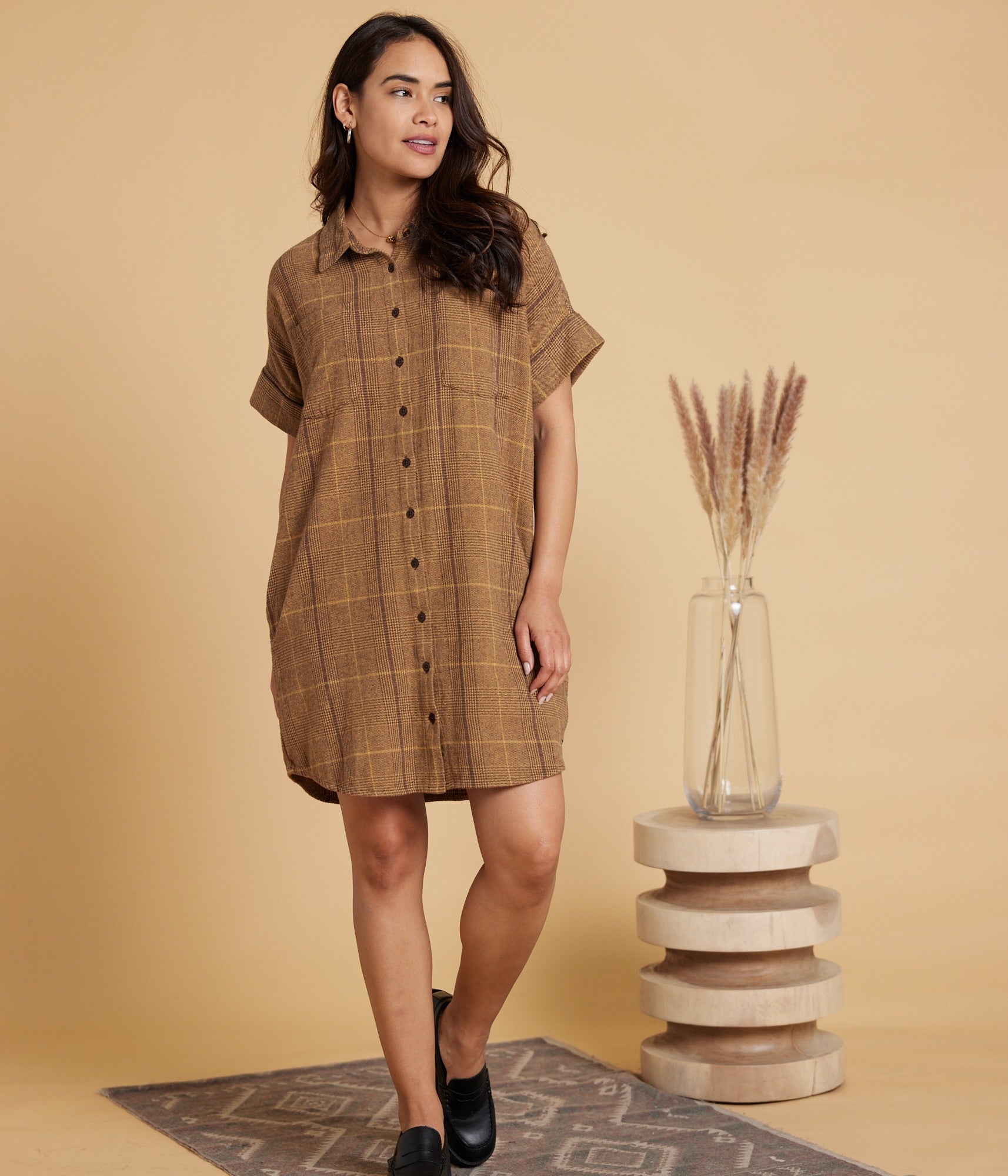 brown and orange combination dress Brown Tango Dress | Brown Rumba Dress