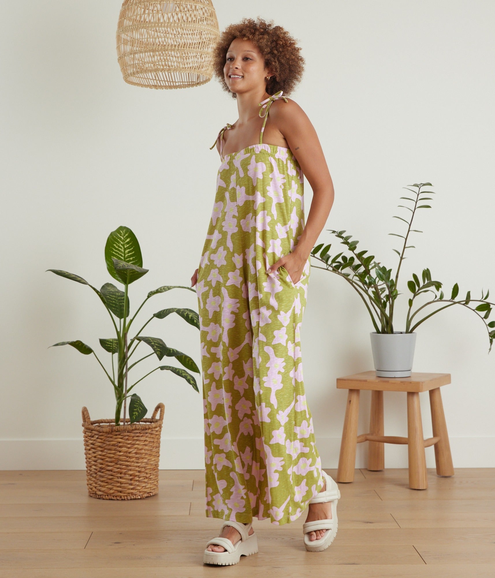 Avery Jumpsuit - Dripping Flowers