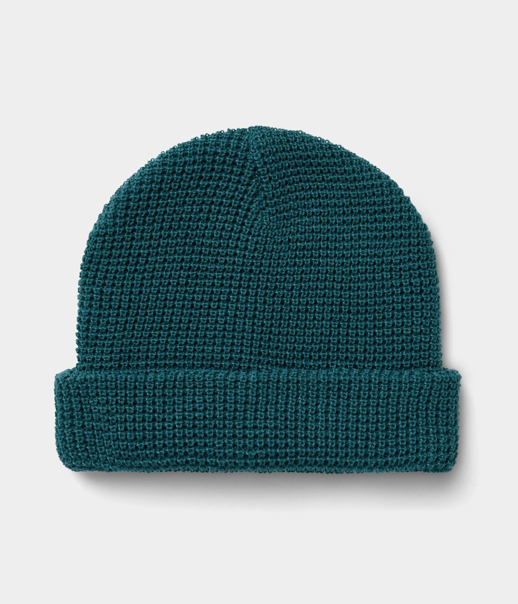 Recycled Waffle-Knit Beanie - Marine
