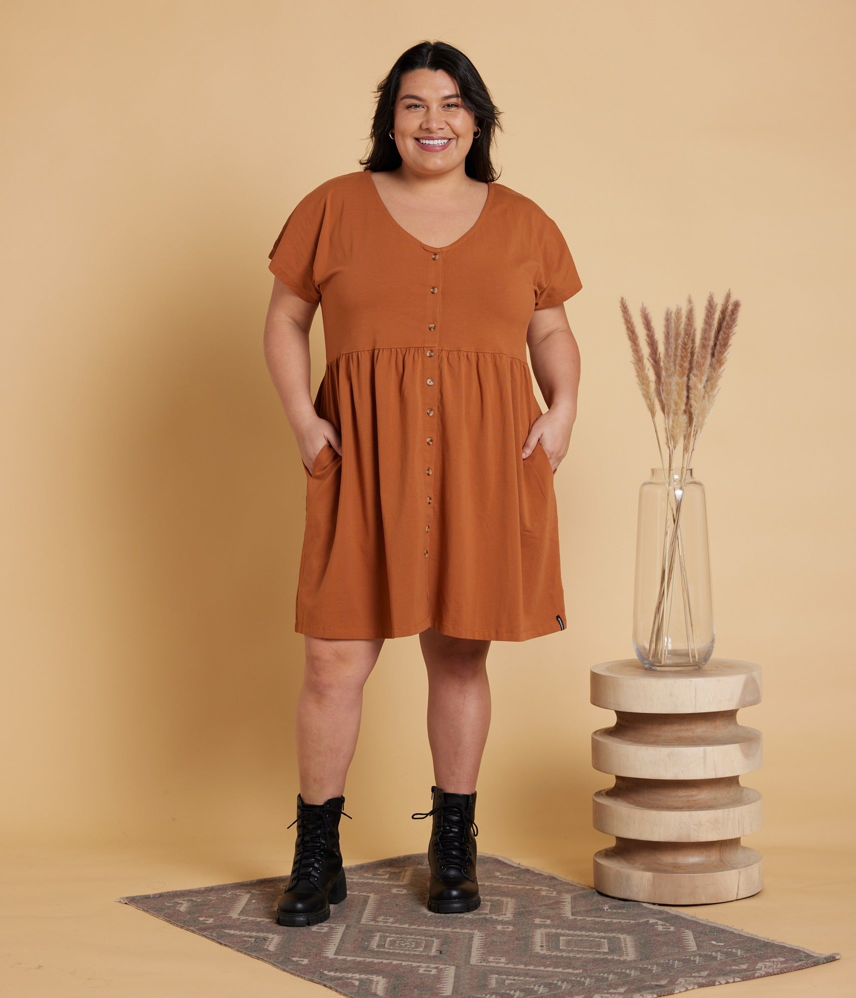 Josie Dress Camel