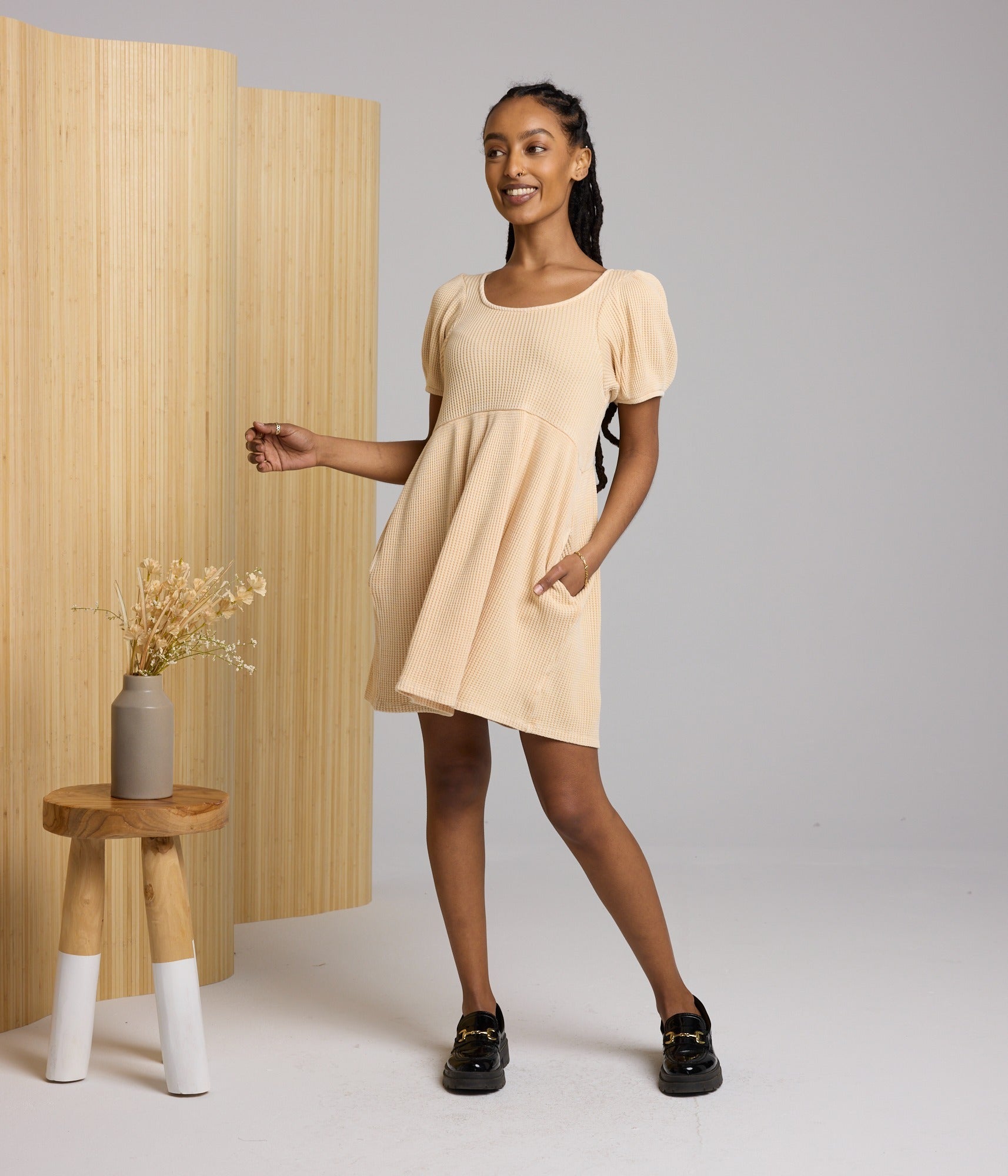 umgee waffle knit dress Ethel Waffle Knit Dress