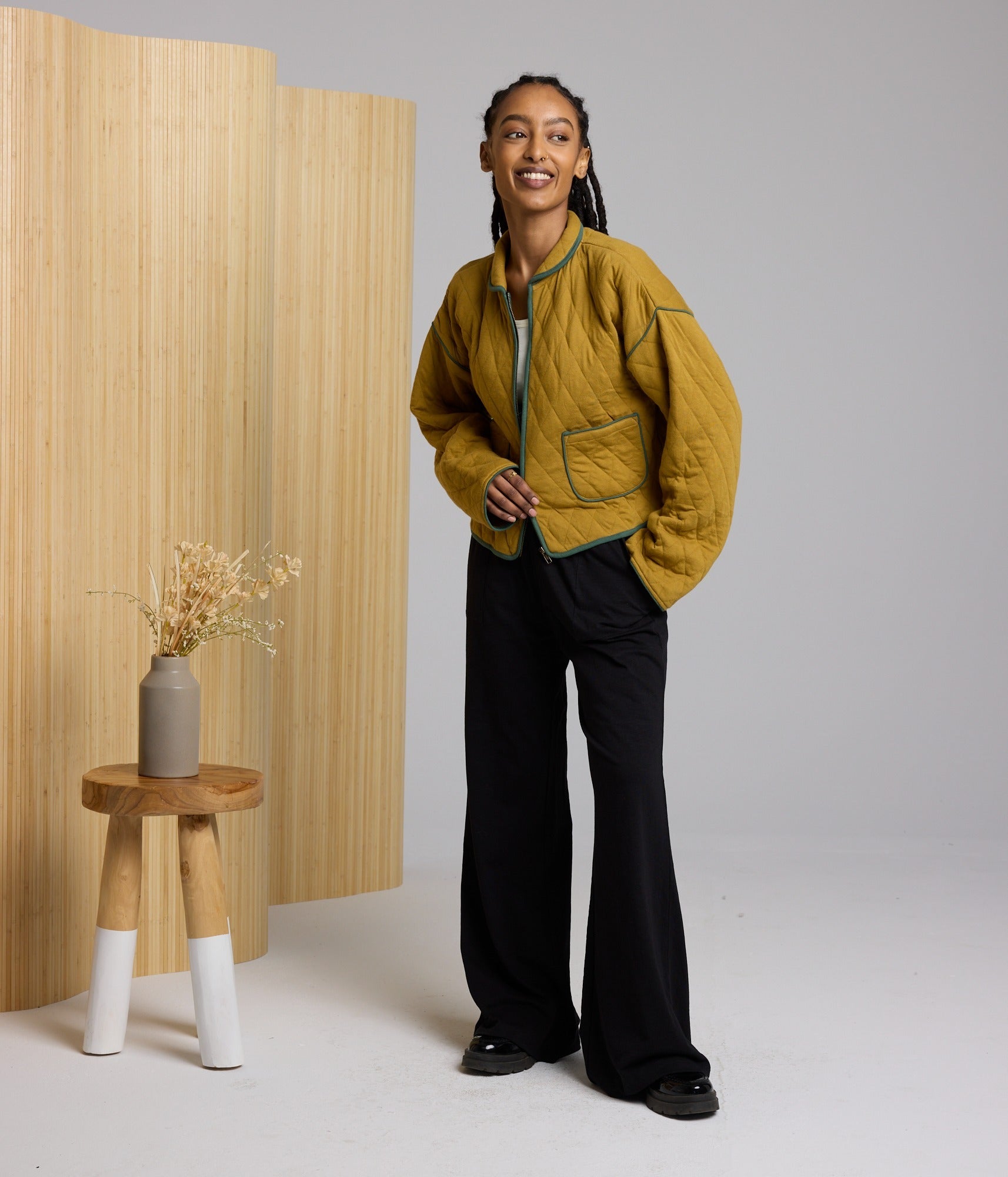 Elderberry Quilted Jacket - Cumin