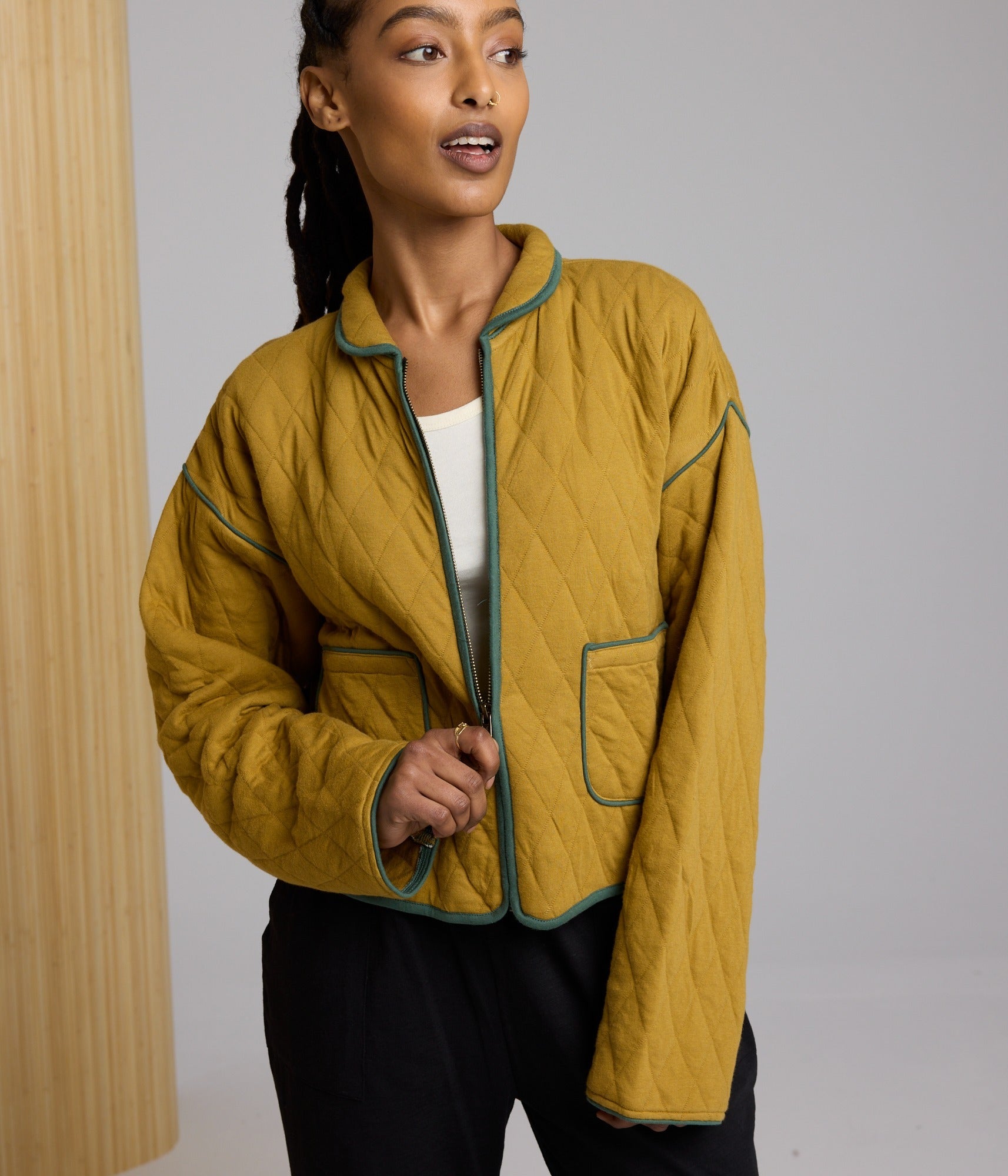 Elderberry Quilted Jacket - Cumin