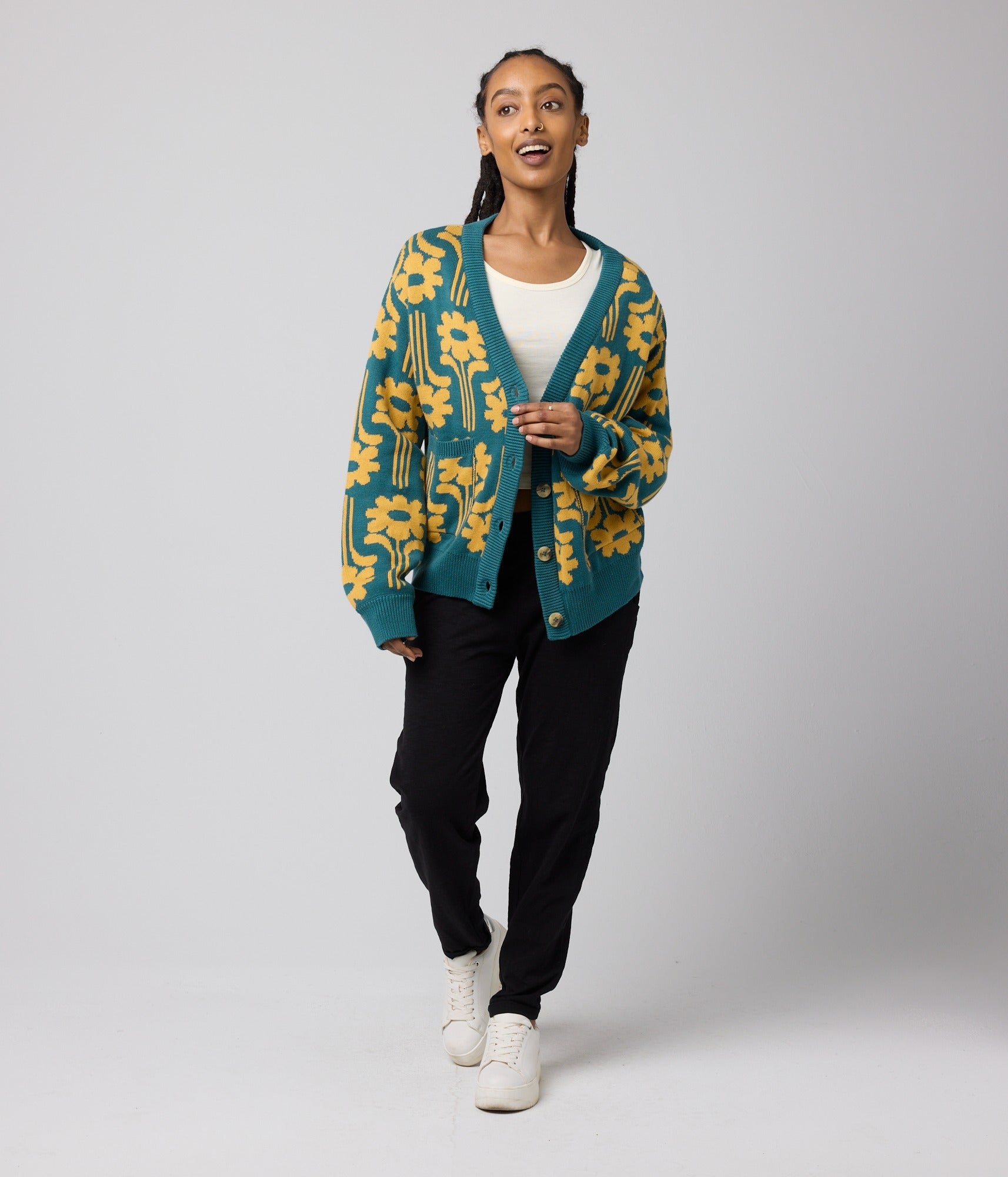 Mars Sweater - Marine Floral