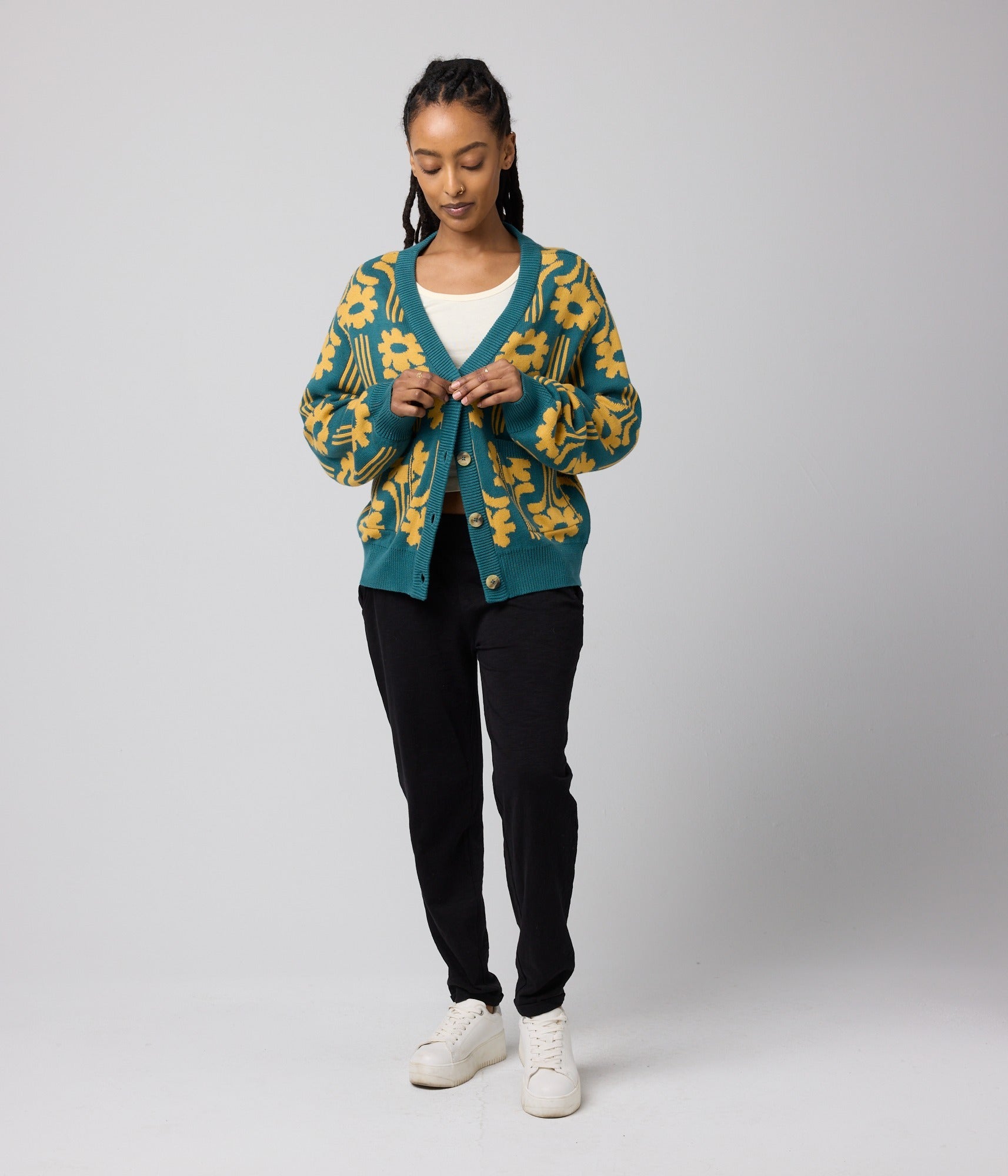 Mars Sweater - Marine Floral