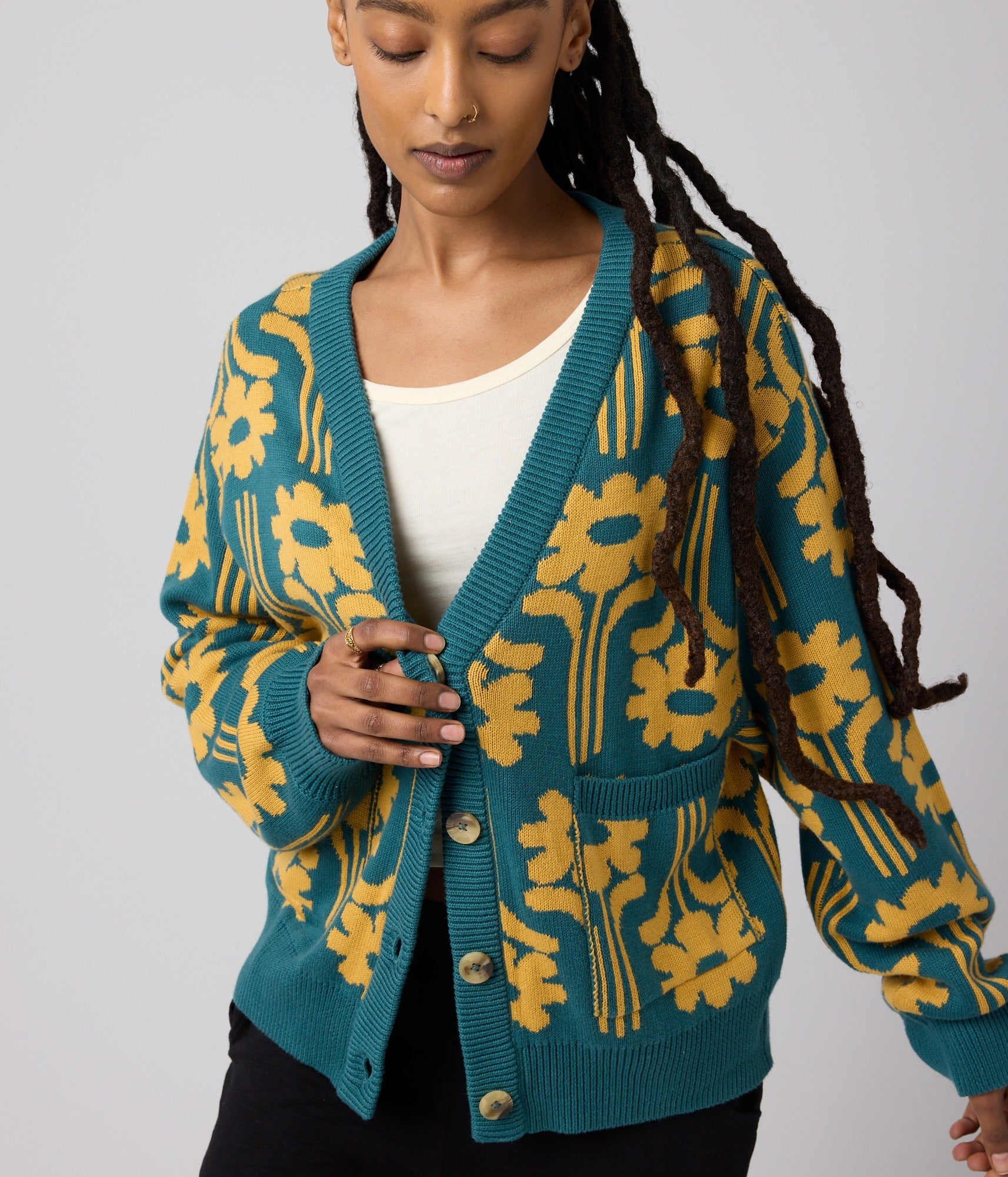 Mars Sweater - Marine Floral