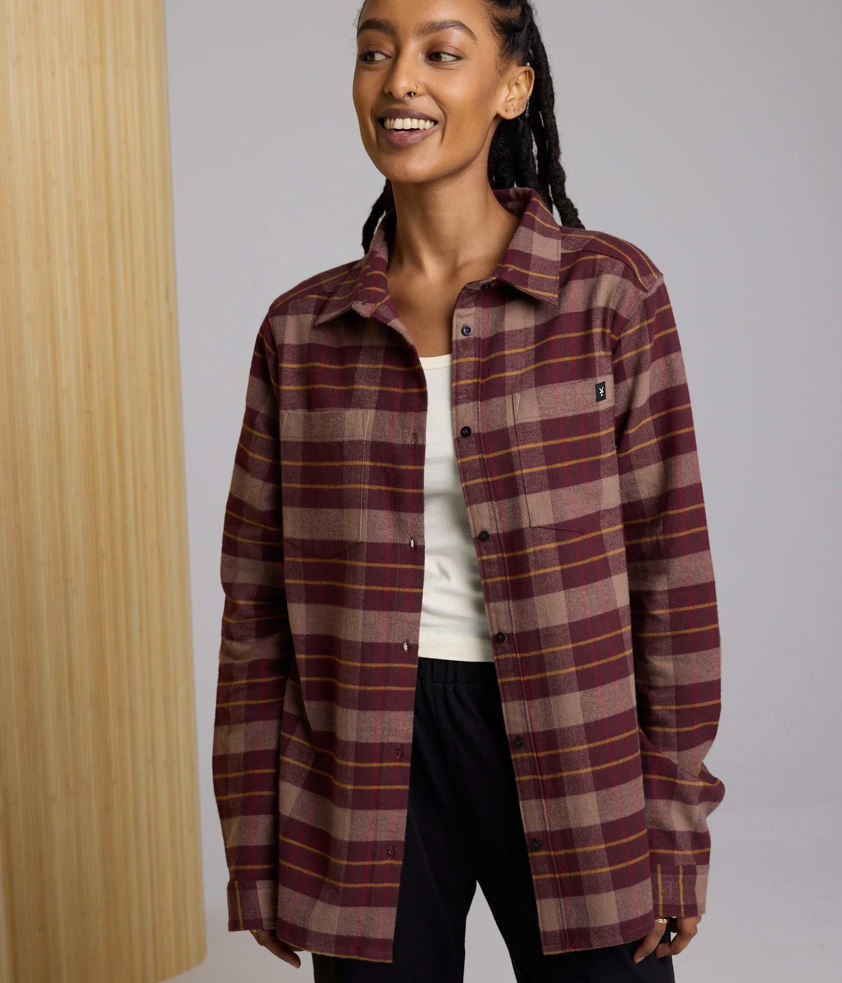 Shiloh Unisex Flannel - Fudge