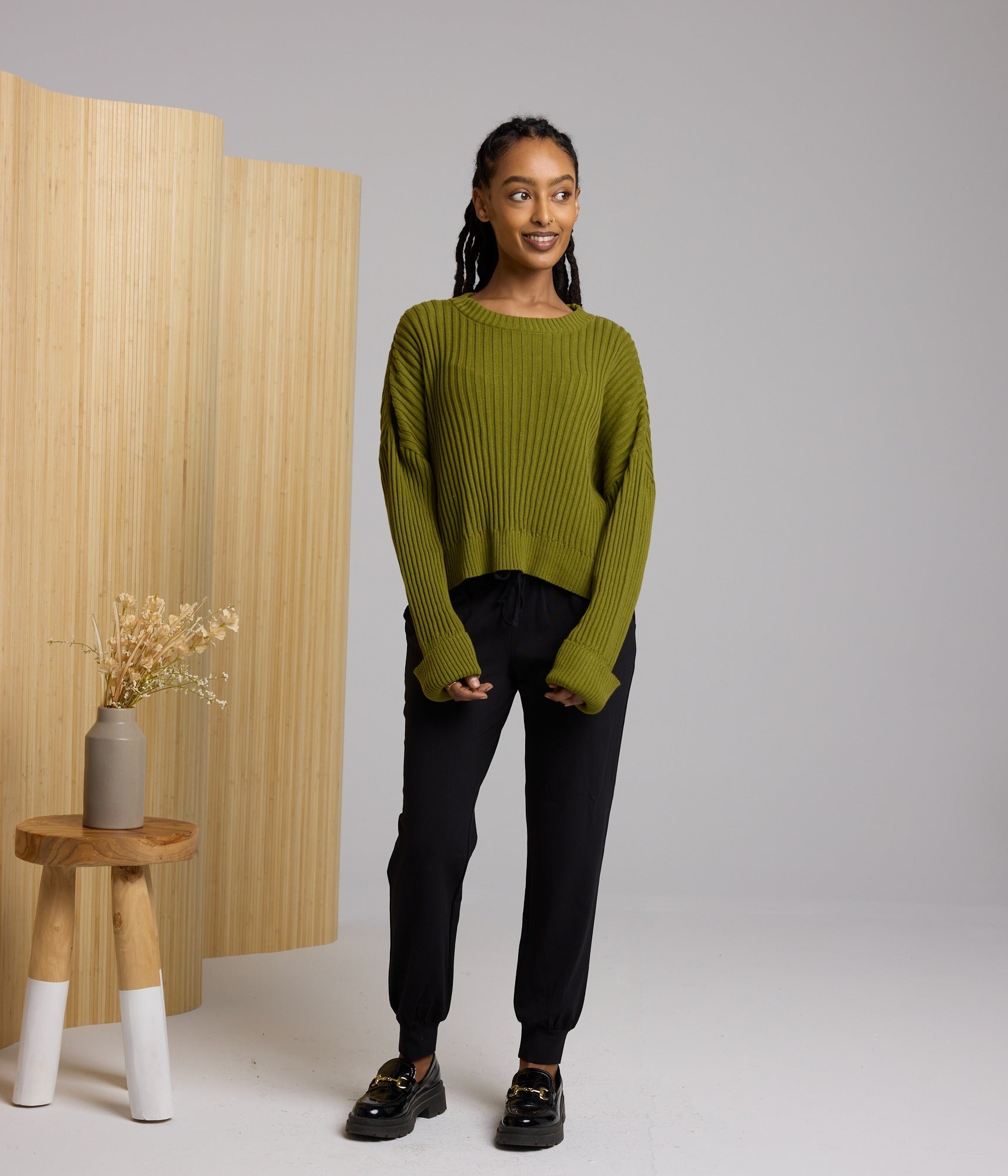 Diamond Sweater - Olive