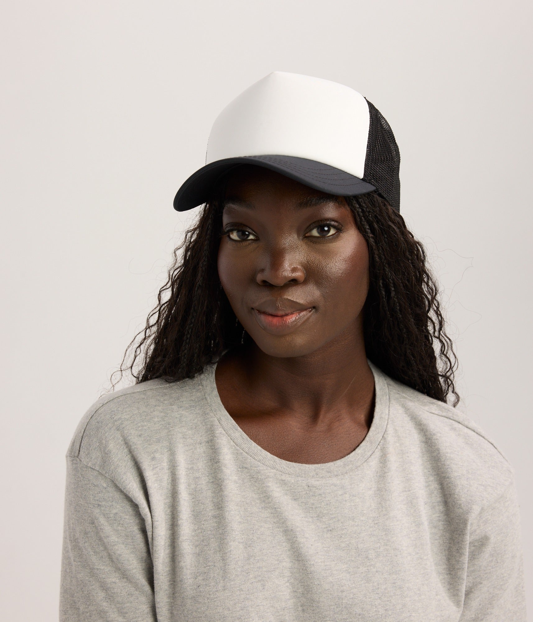 Foam Trucker Hat - Black/White