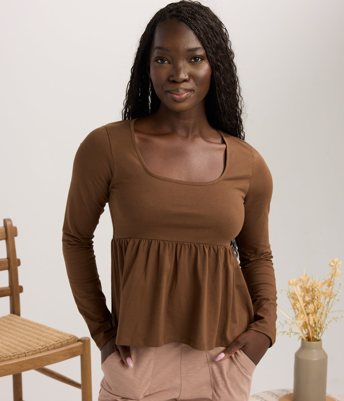 Luisa Top - Chocolate