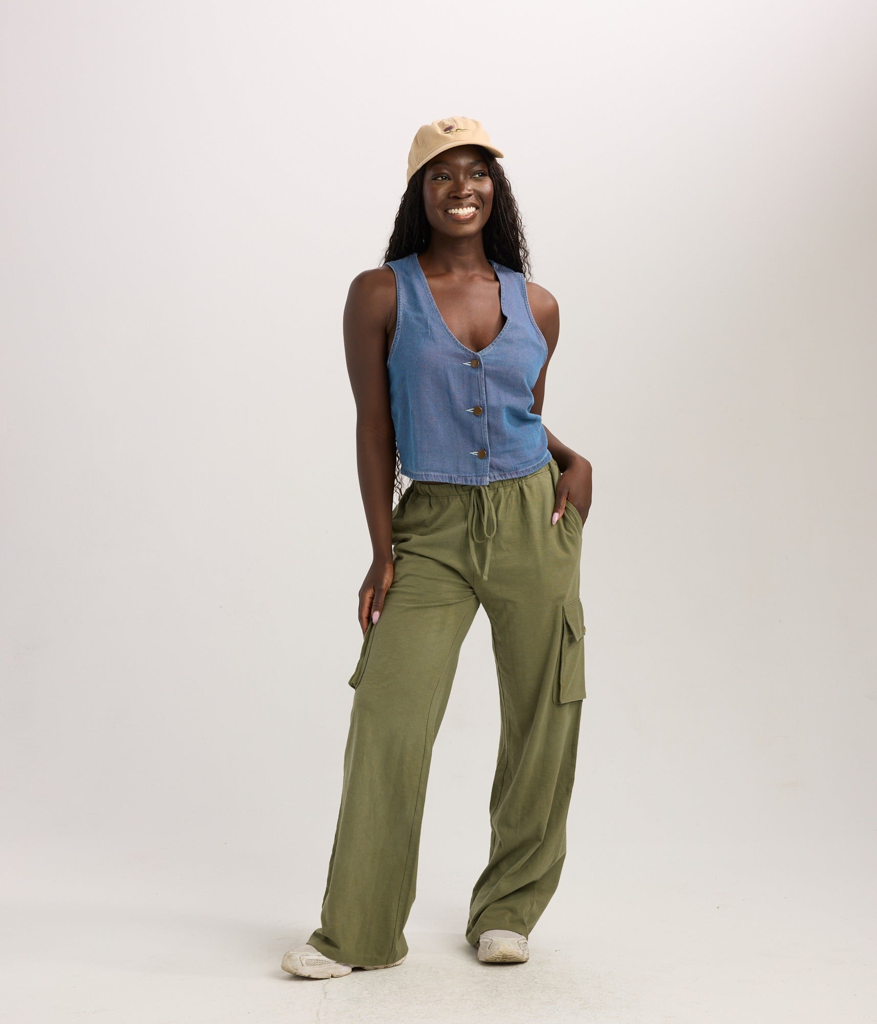 Beverly Vest - Dark Wash