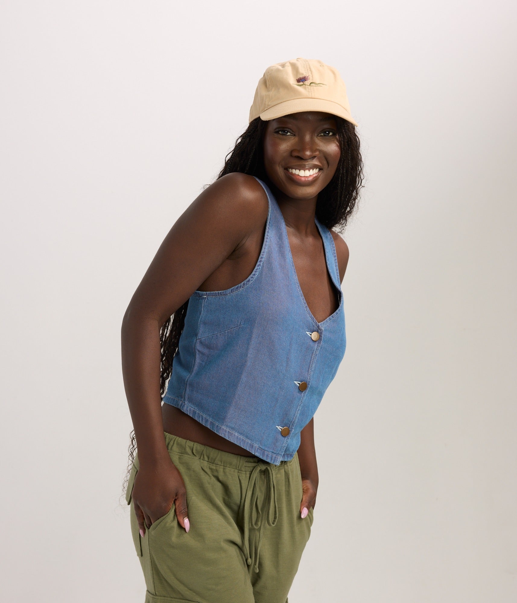 Tulip Dad Hat - Khaki