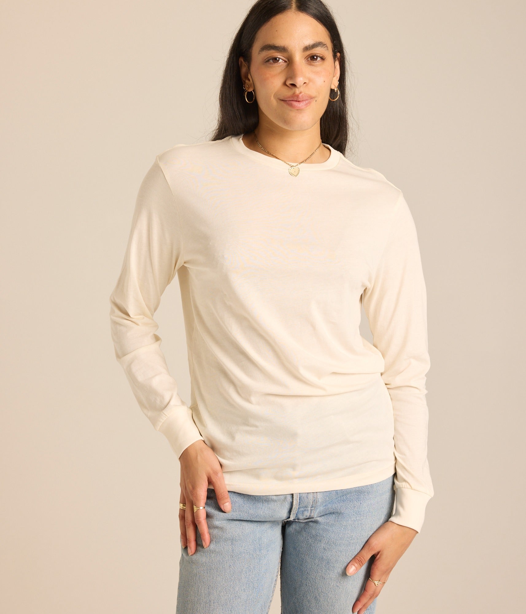 Women's Relaxed Long Sleeve - Stone