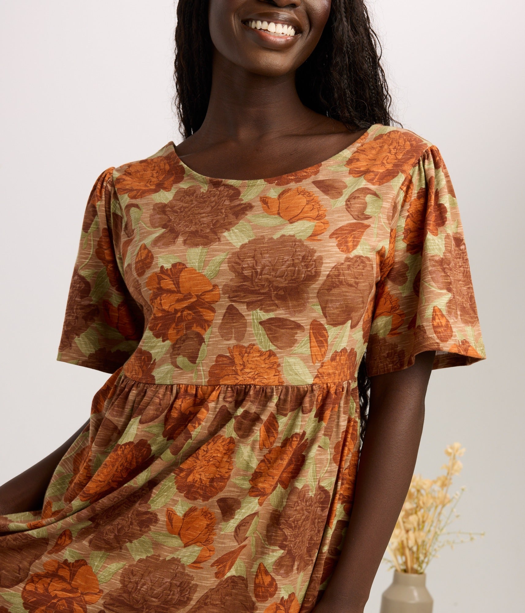 Halstead Dress - Peonies
