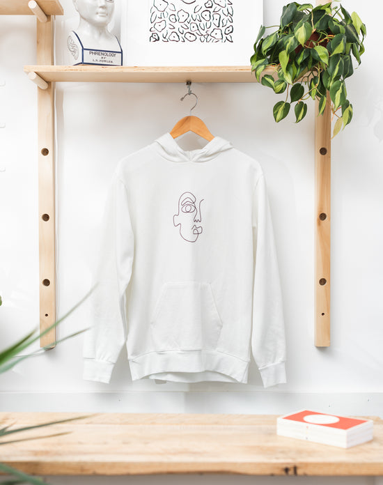 Face Embroidery Hoodie