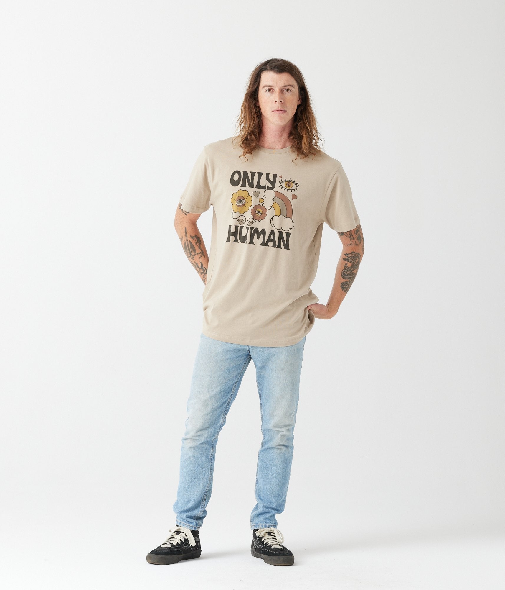 Only Human Tee - Oatmeal