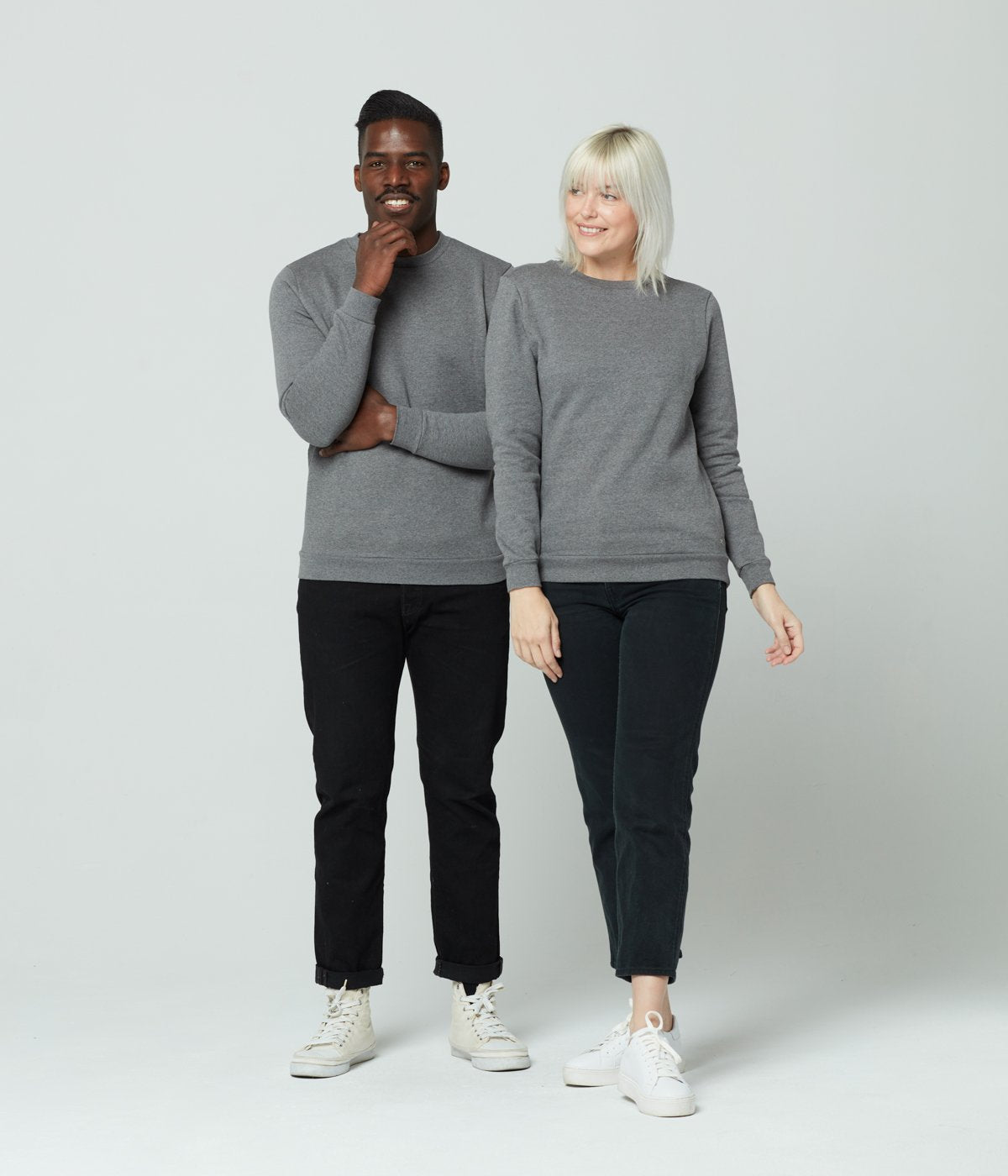 Unisex Crewneck Sweatshirt - Heather Grey