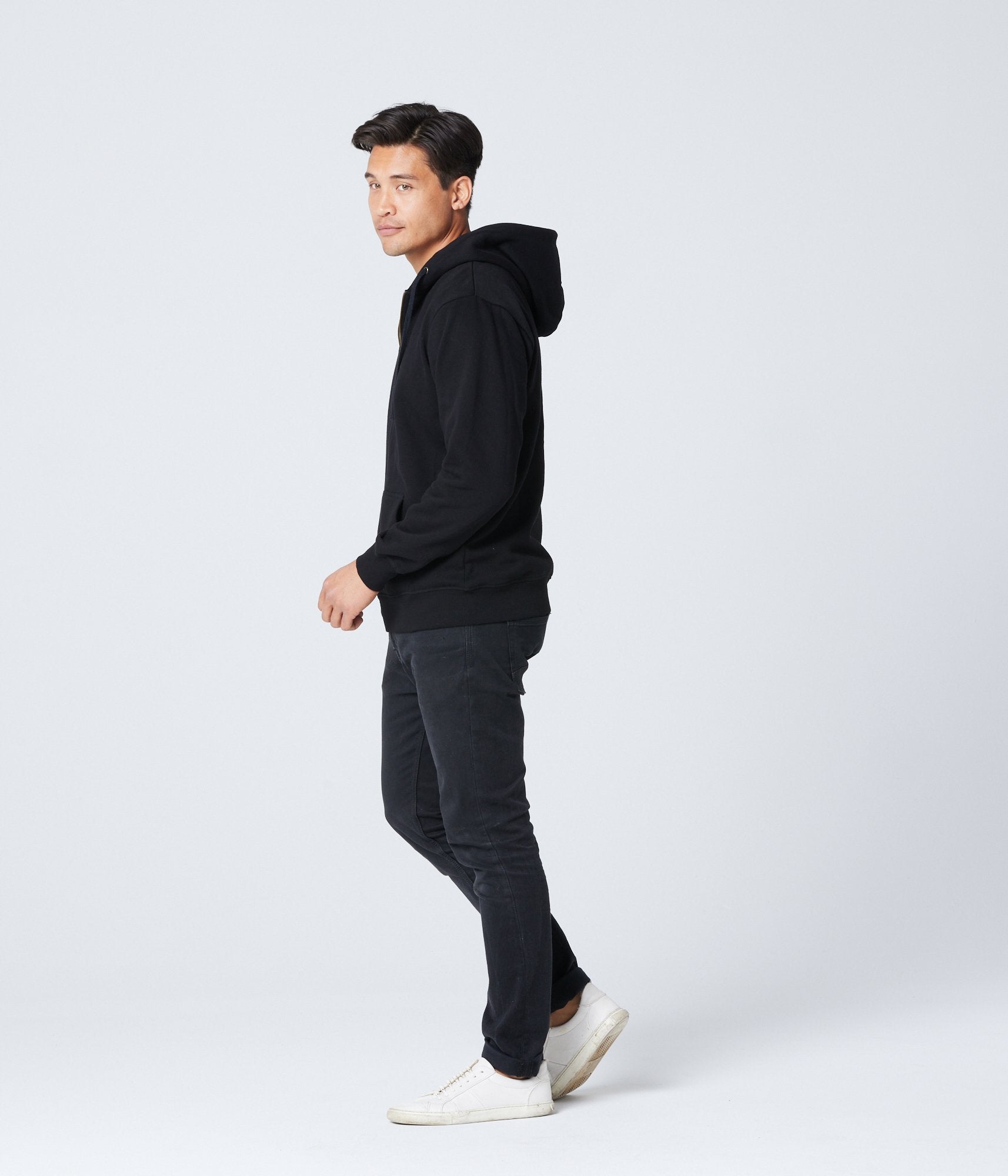 Unisex Zip Hoodie - Black