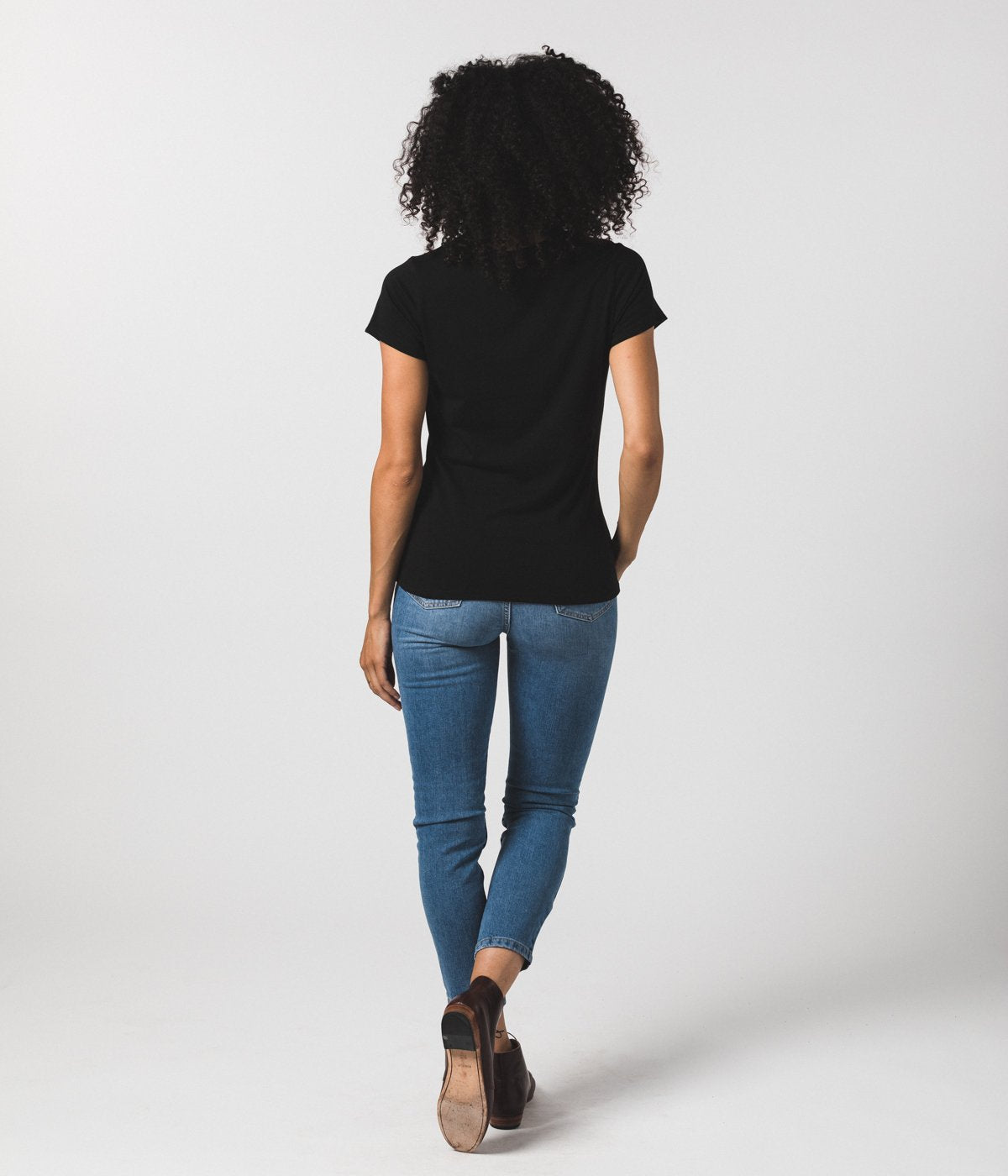 Women's Fitted Crew - Black