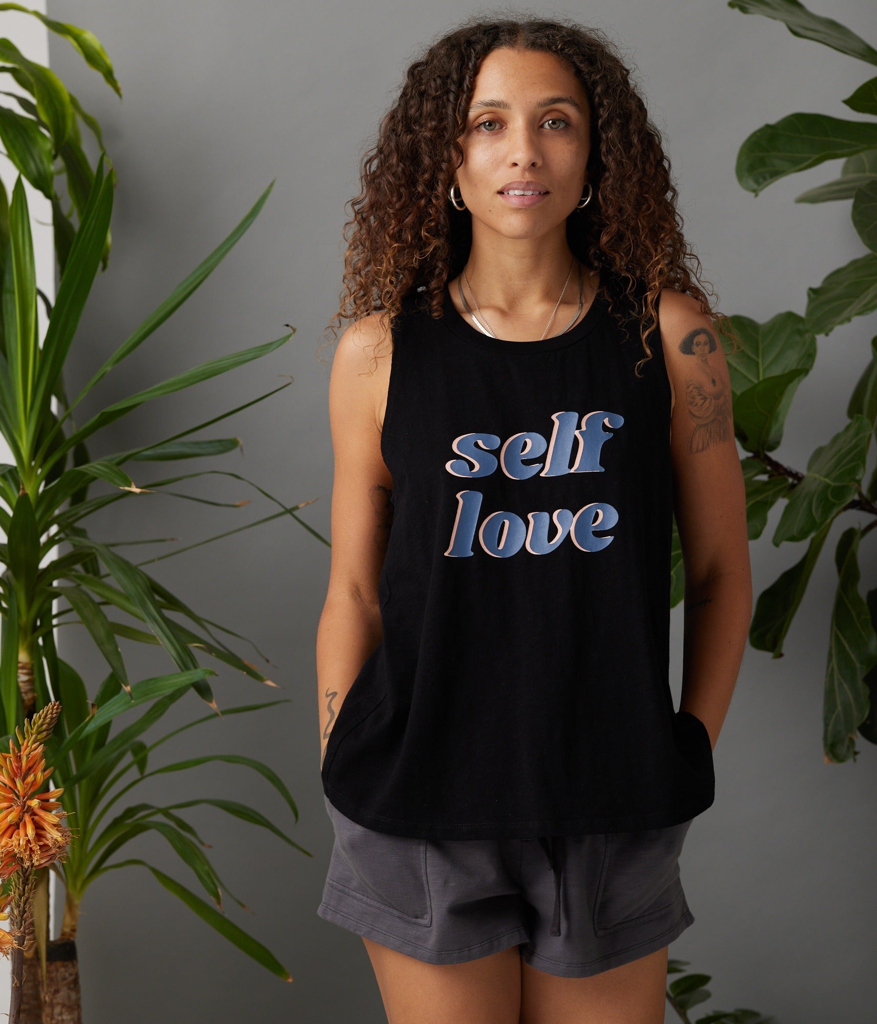 Self Love Tank - Black