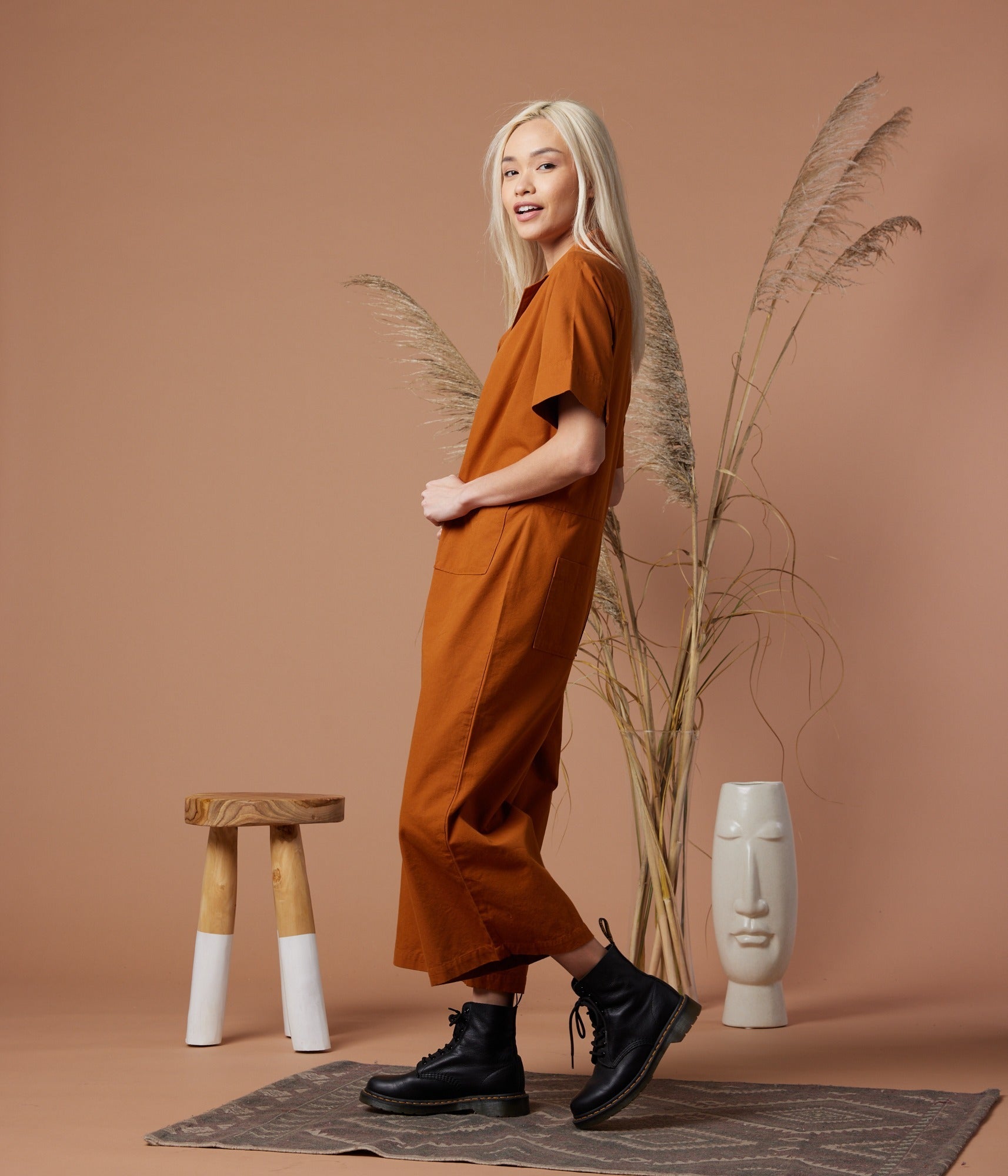 Libra Jumpsuit - Camel