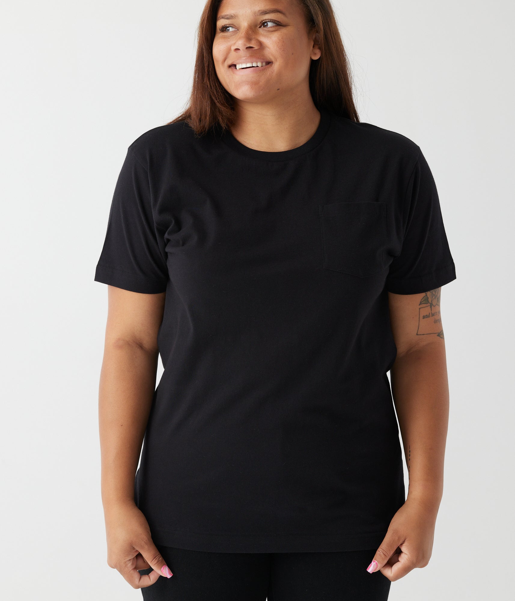 Heavyweight Pocket Tee - Black