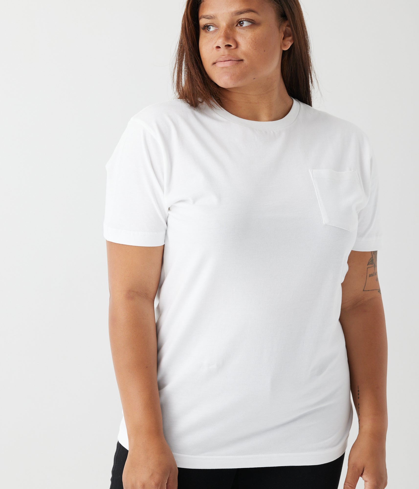 Heavyweight Pocket Tee - White