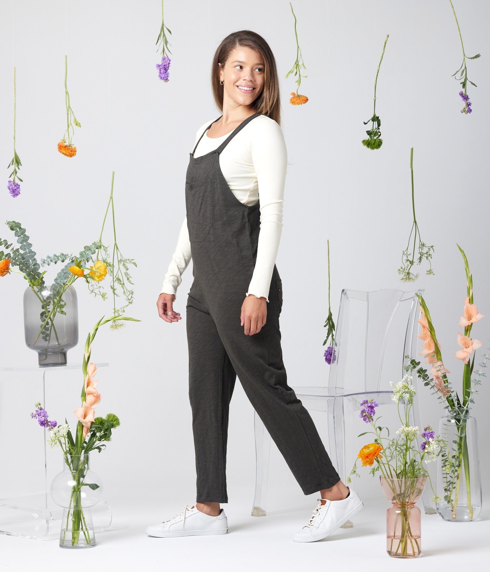 Rhythm Adjustable Overall - Washed Black