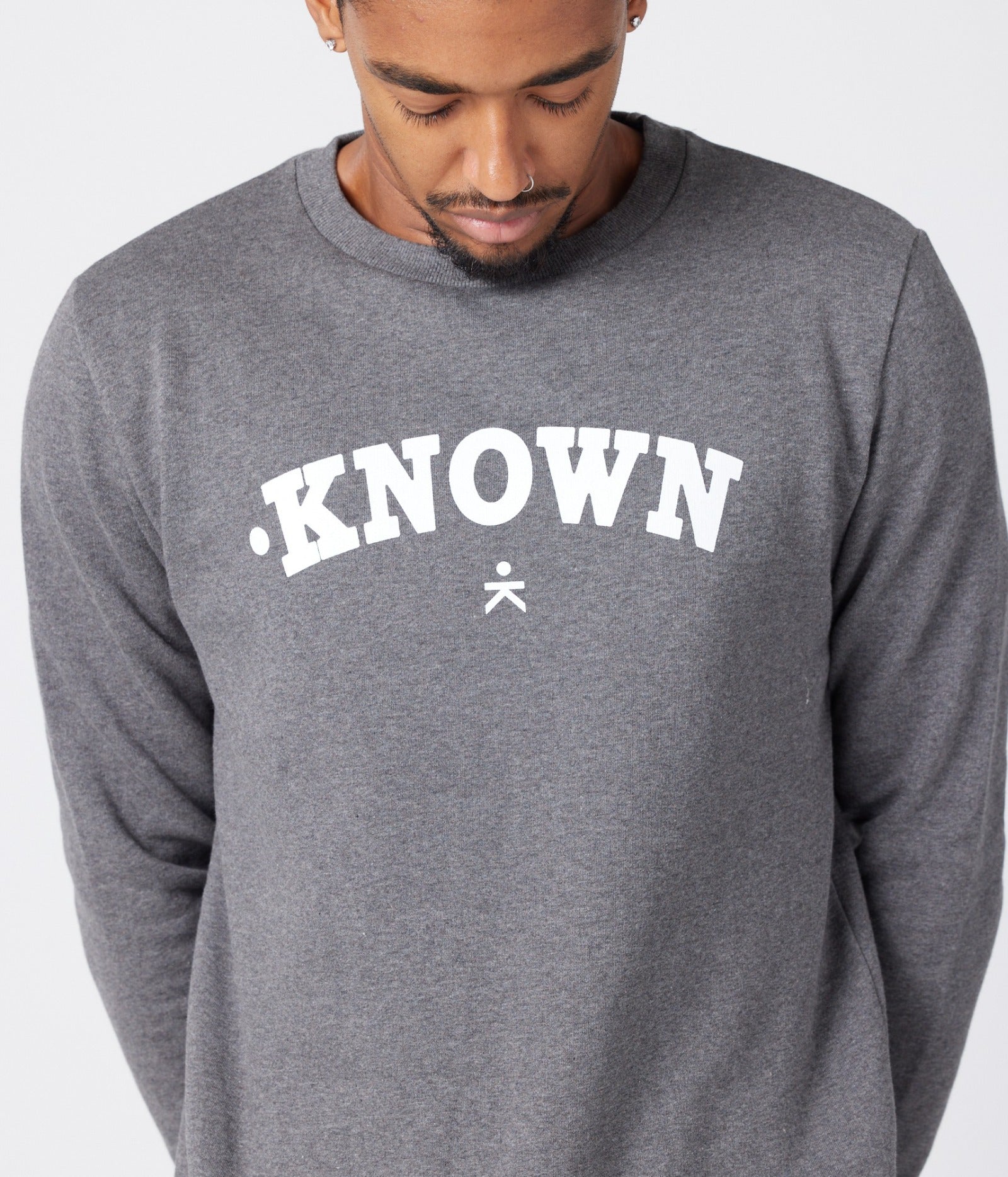 KNOWN Collegiate Sweatshirt - Heather Grey