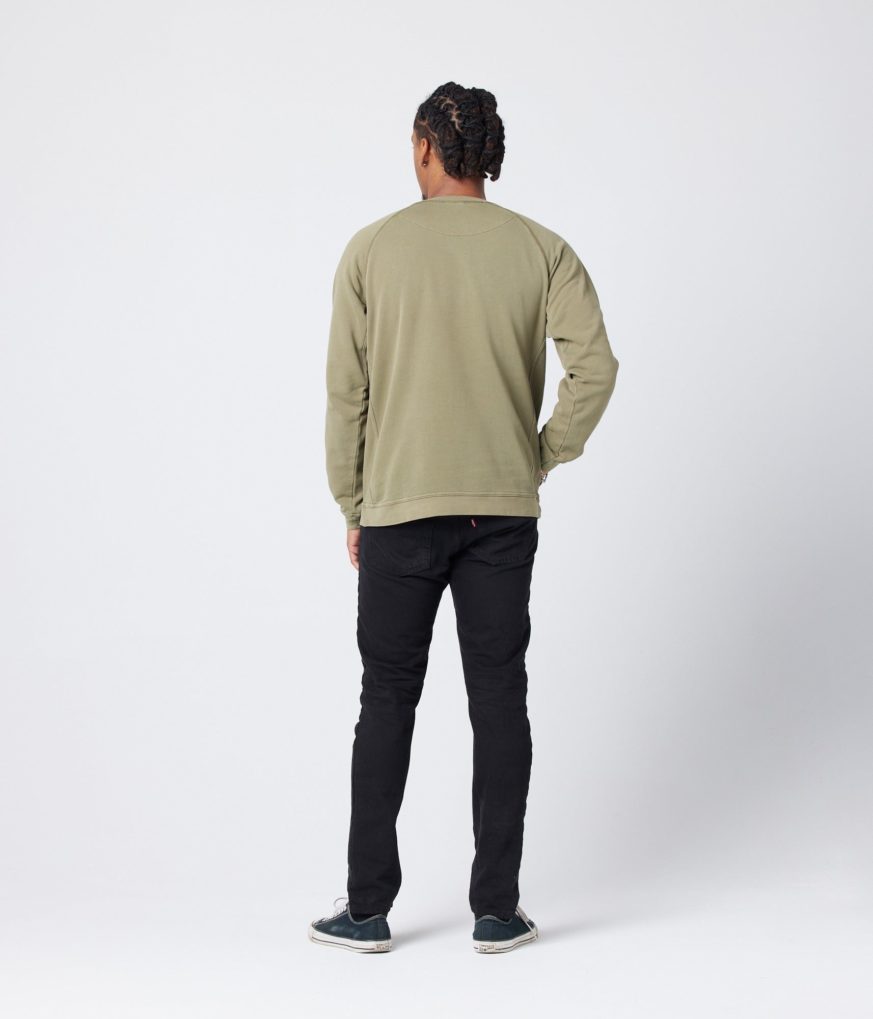 Living Unisex Pocket Crew - Army