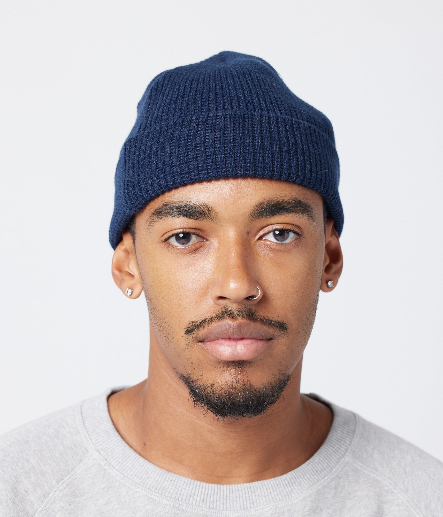 Fitted Cuff Beanie - Navy