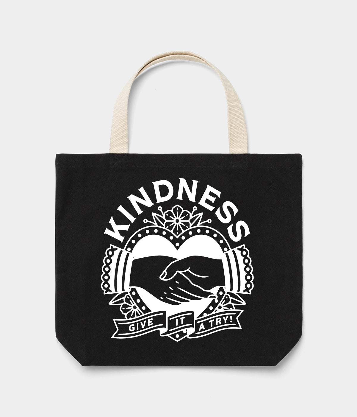 Try Kindness Tote Bag - Black