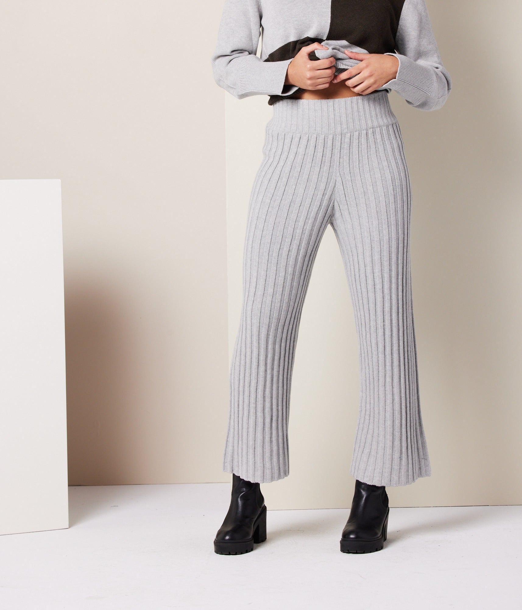 Jewel Sweater Pant - Heather Grey