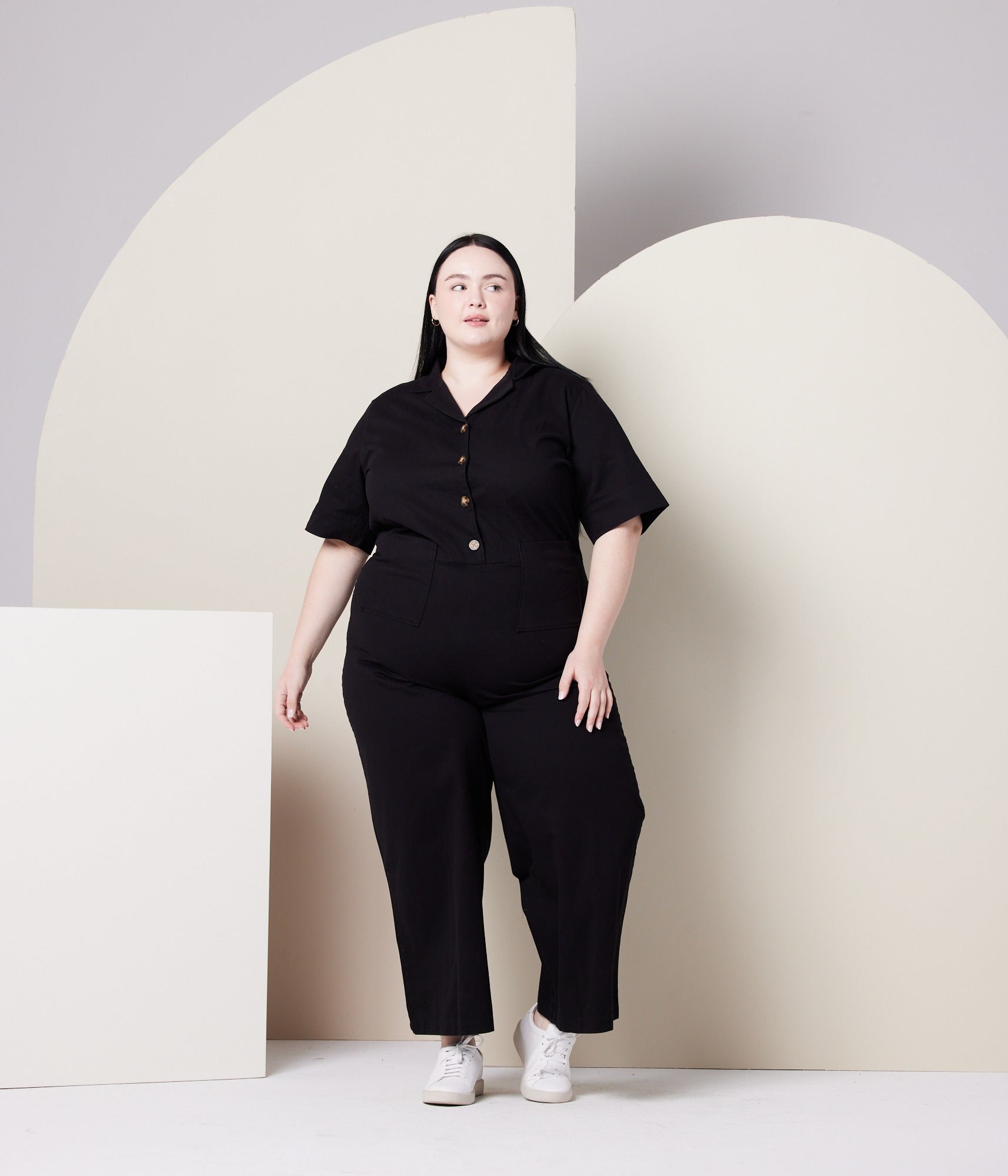 【THE SHISHIKUI】 Jumpsuit / black【新品・未使用】 THE SHISHIKUI シシクイ Jumpsuit / black
