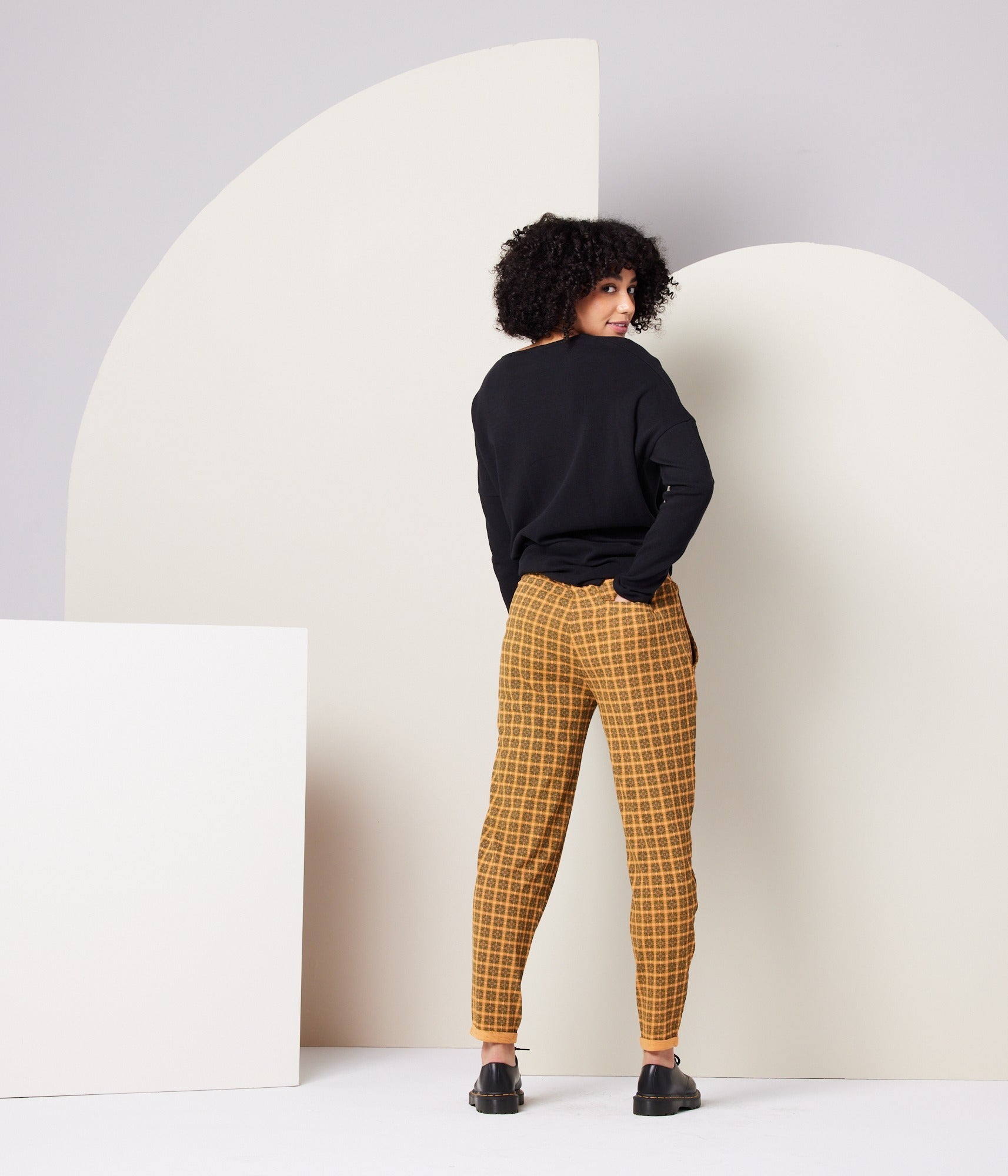 Sequoia Pant - Apricot Plaid