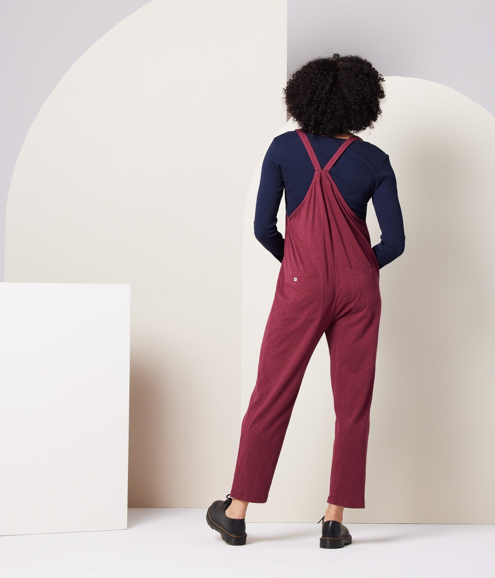 Rhythm Adjustable Overall - Burgundy