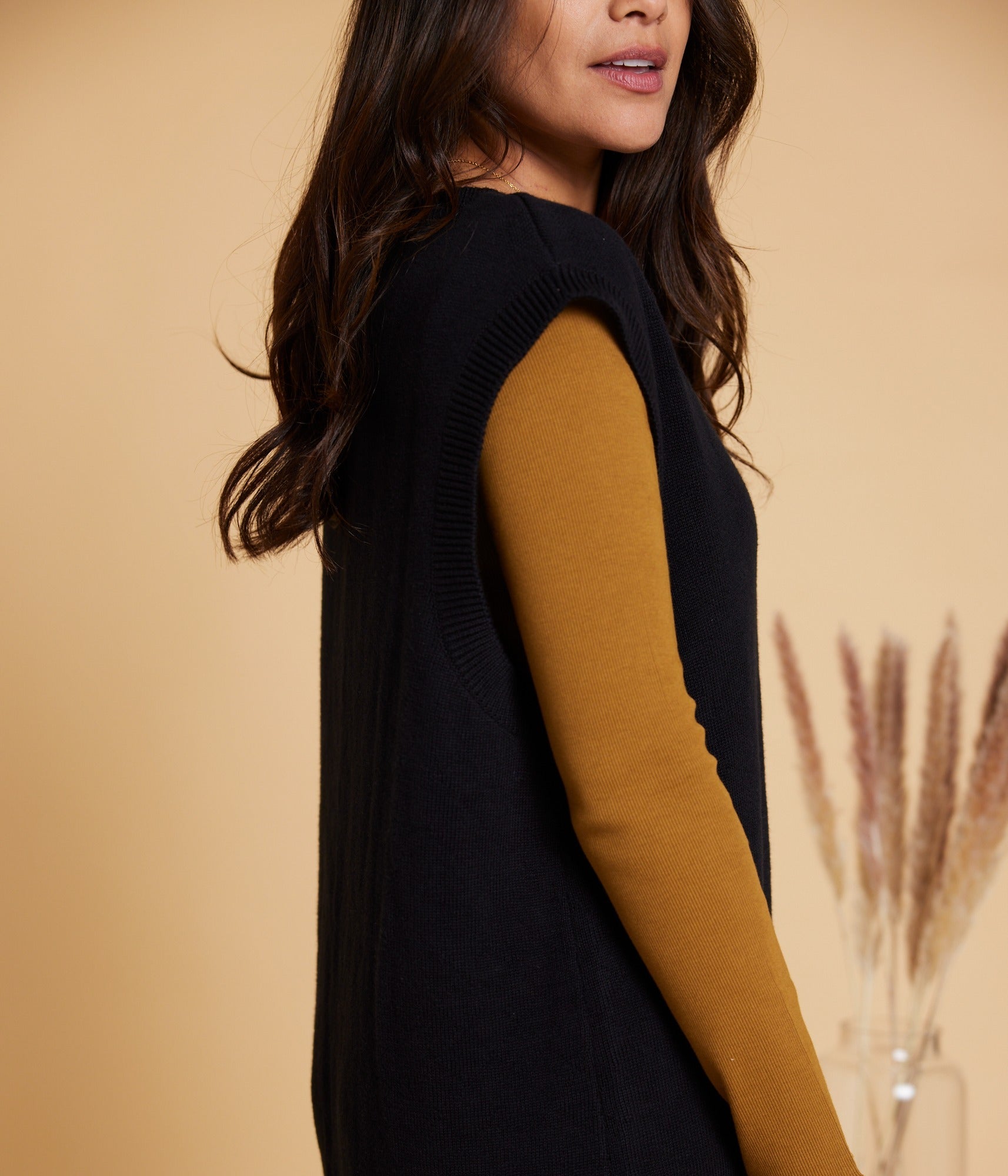 Edna Sweater Dress - Black