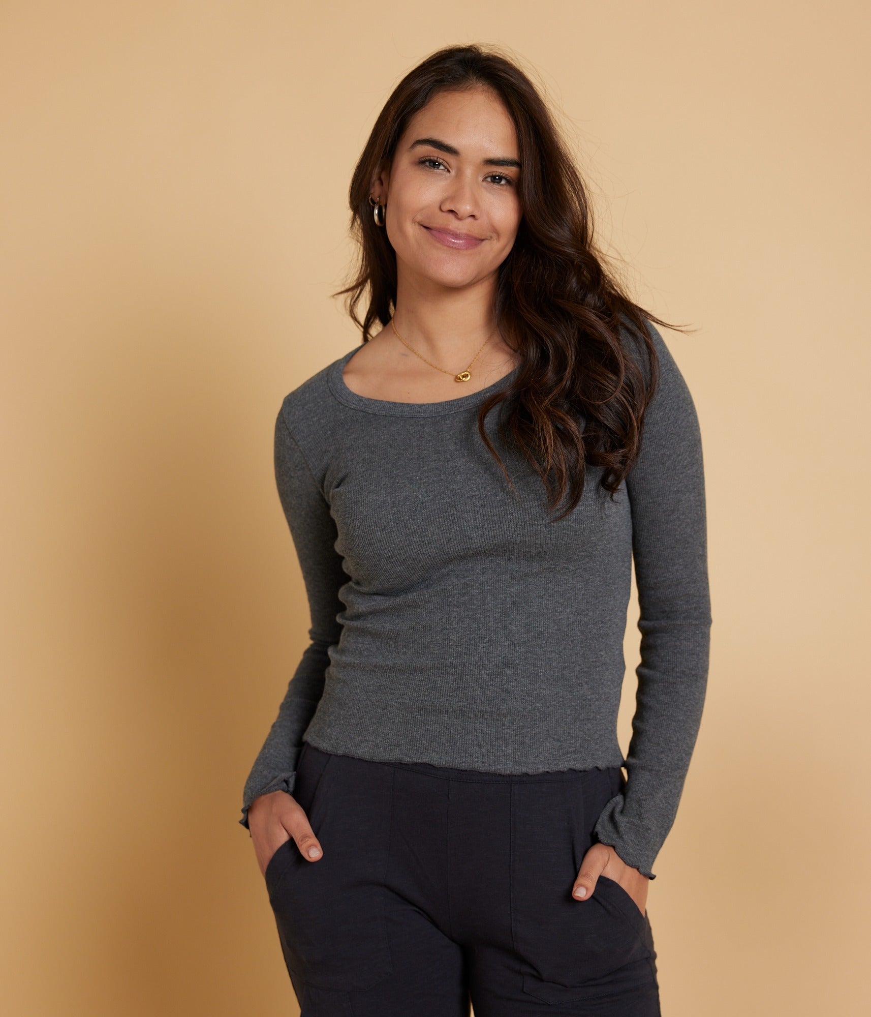 Jill Top - Heather Grey