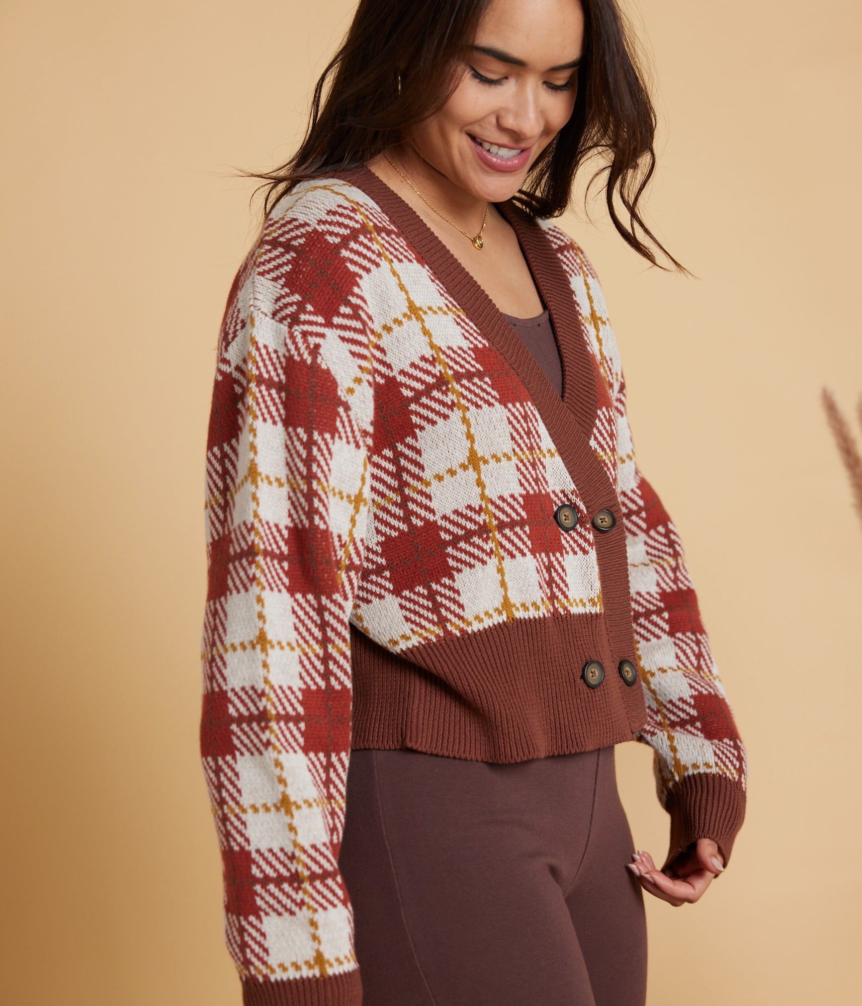 Harlow Cardigan - Plaid