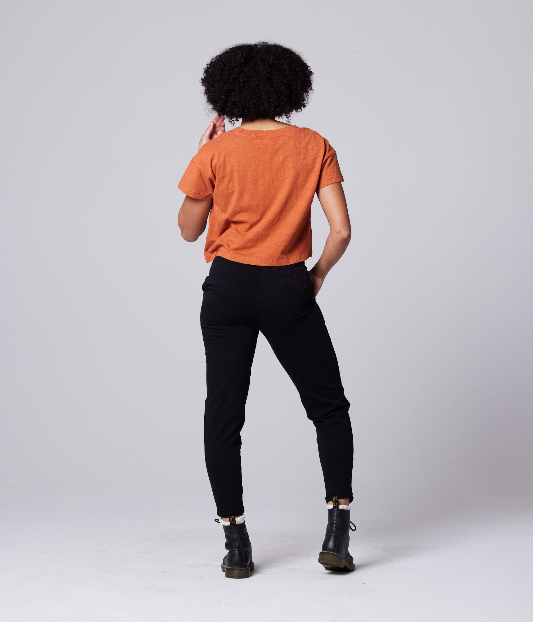 Women's Easy Crop Tee - Rust