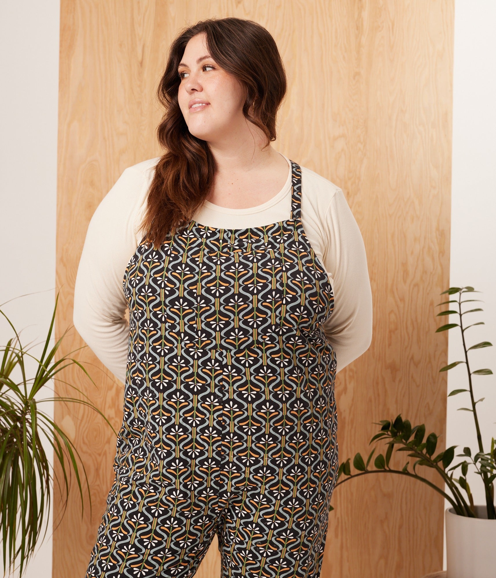 Rhythm Adjustable Overall - Retro Floral