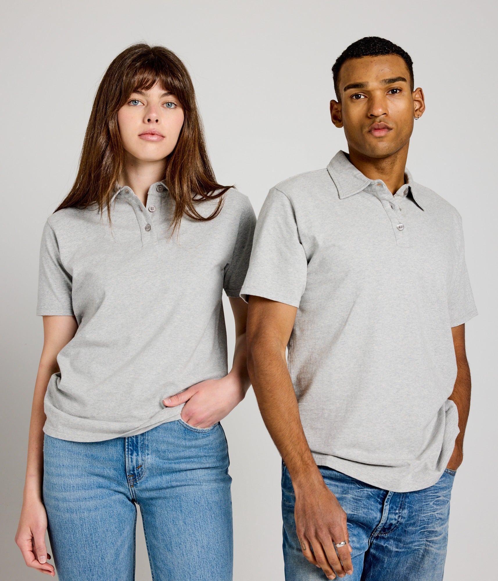 Unisex Polo Shirt - Athletic Heather