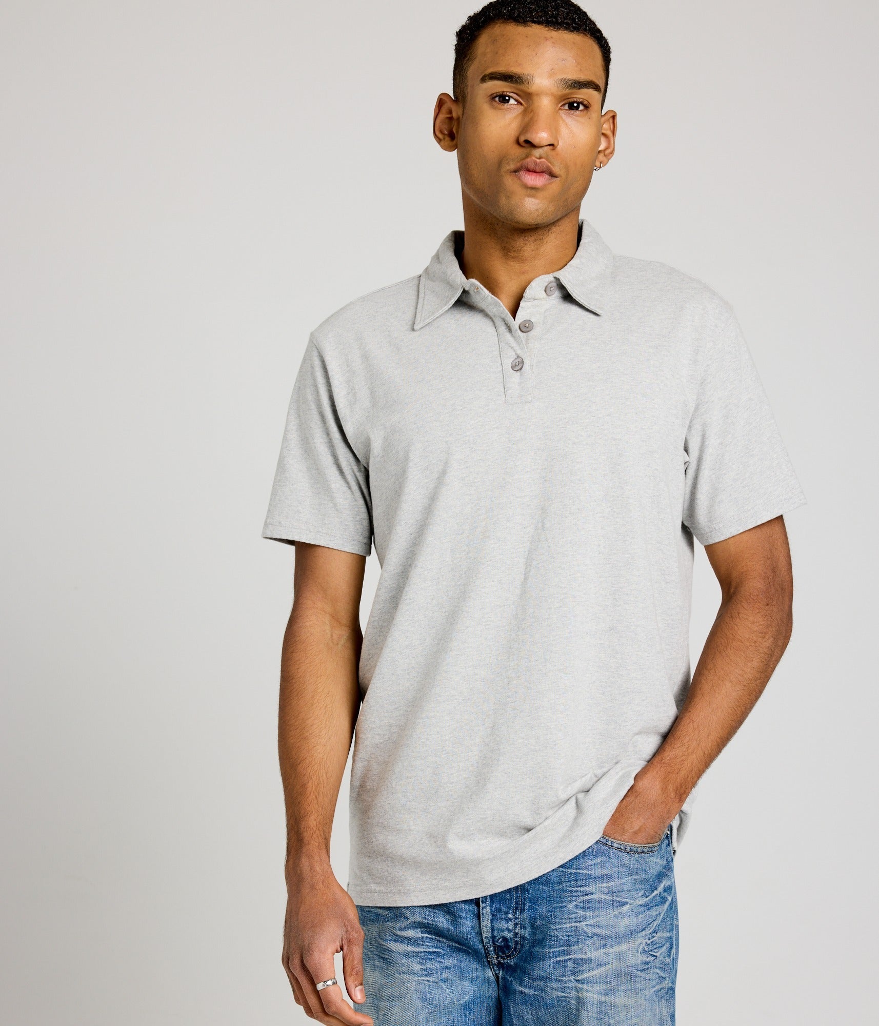 Unisex Polo Shirt - Athletic Heather