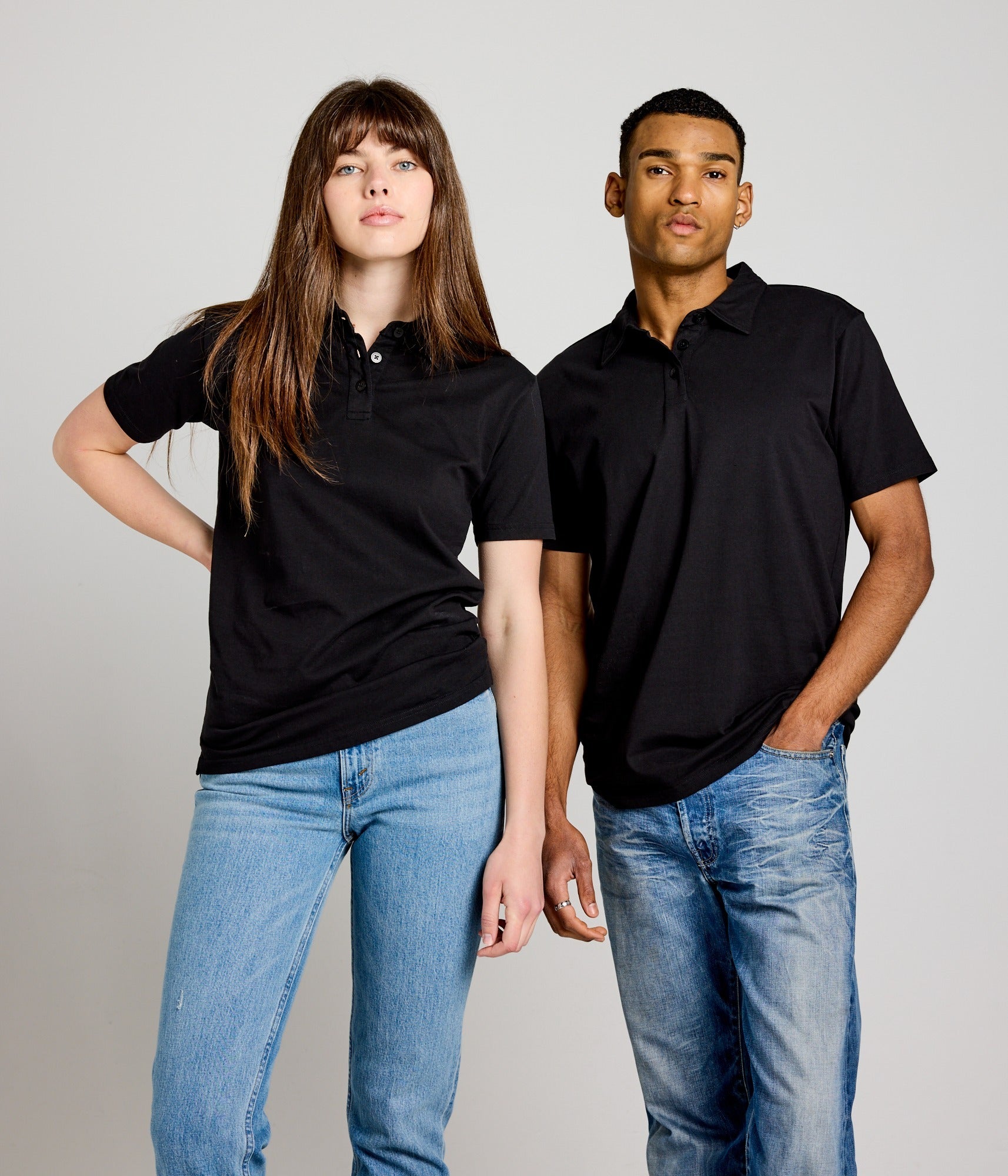 Unisex Polo Shirt Black