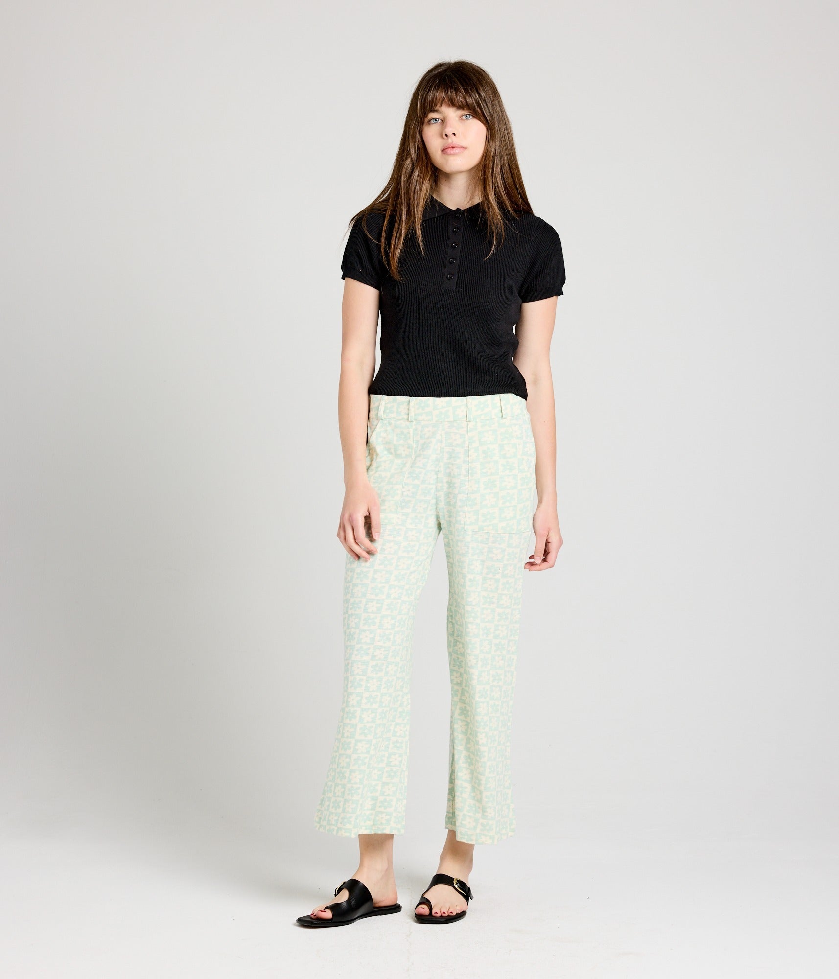 Cohen Pant - Mint Floral