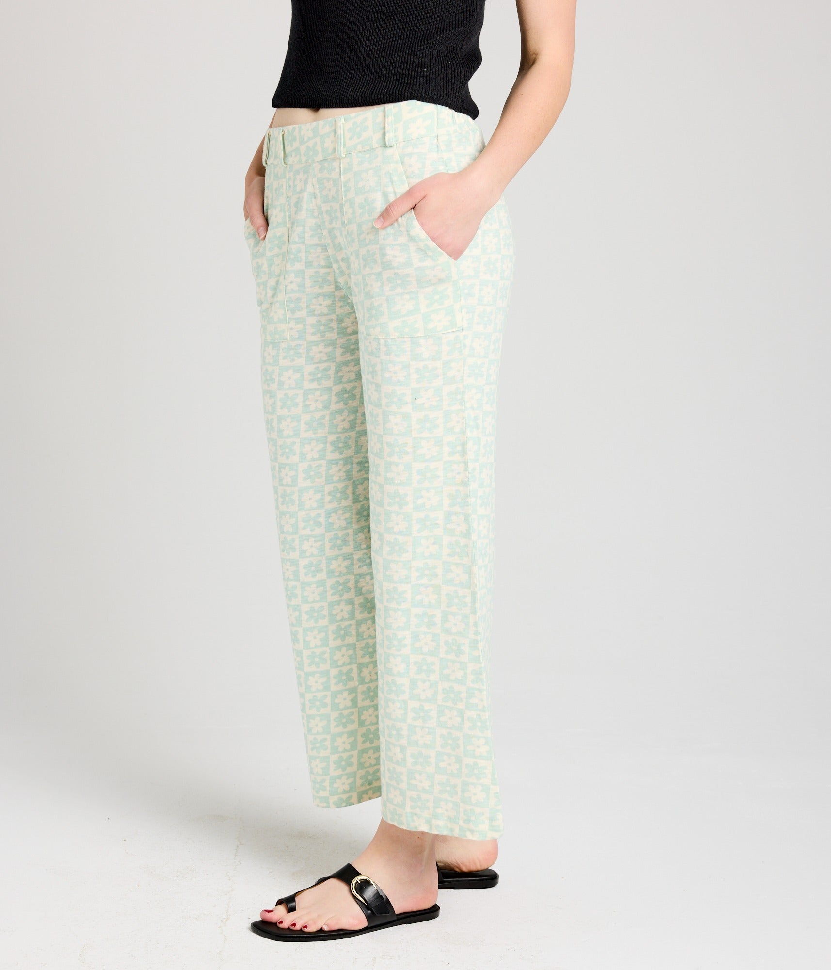 Cohen Pant - Mint Floral