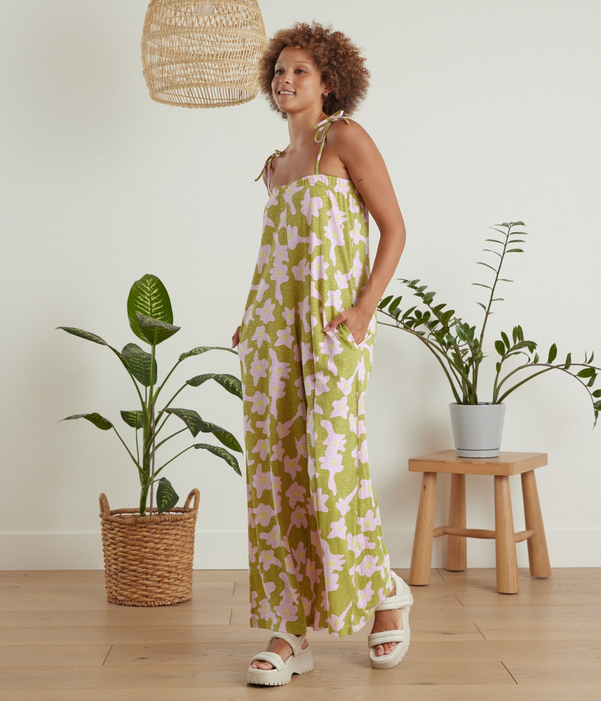 Avery Jumpsuit - Dripping Flowers